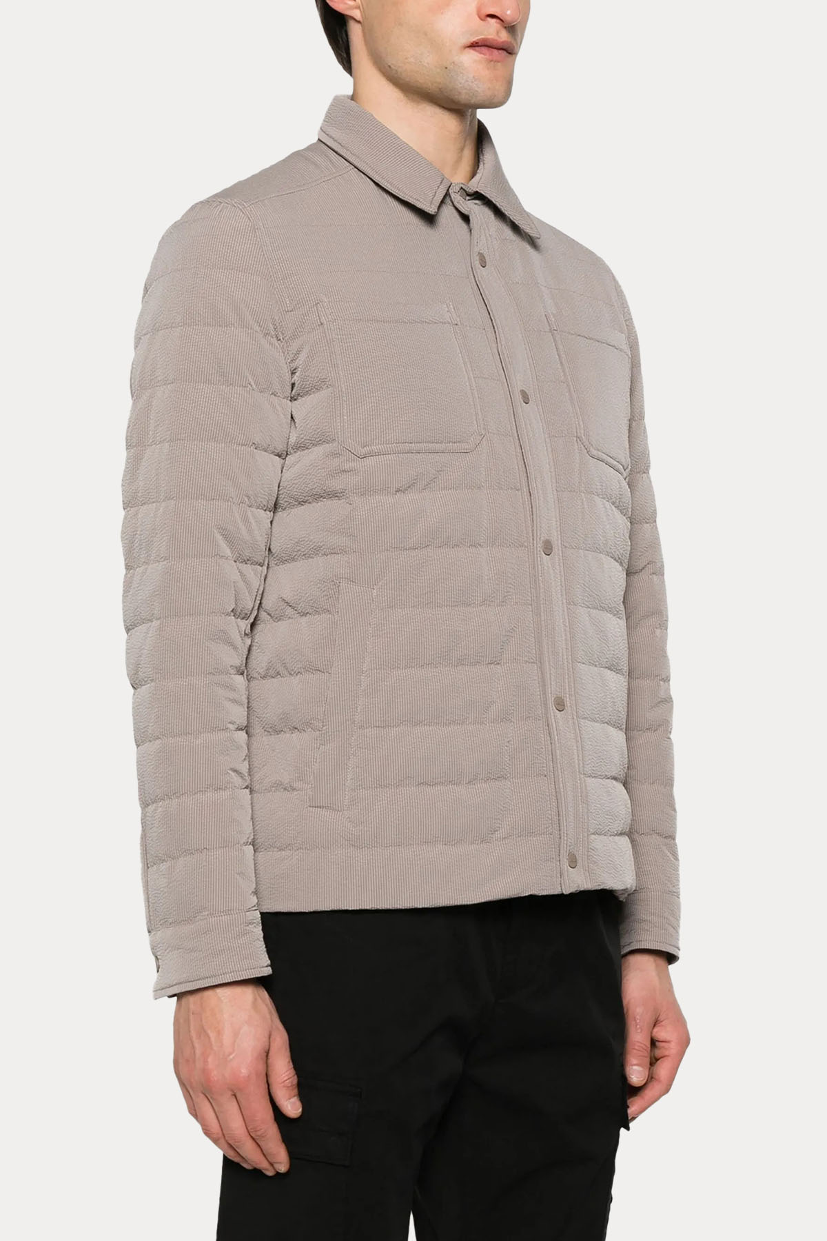 Herno Regular Fit Dokulu Kumaş Puffer Ceket Mont