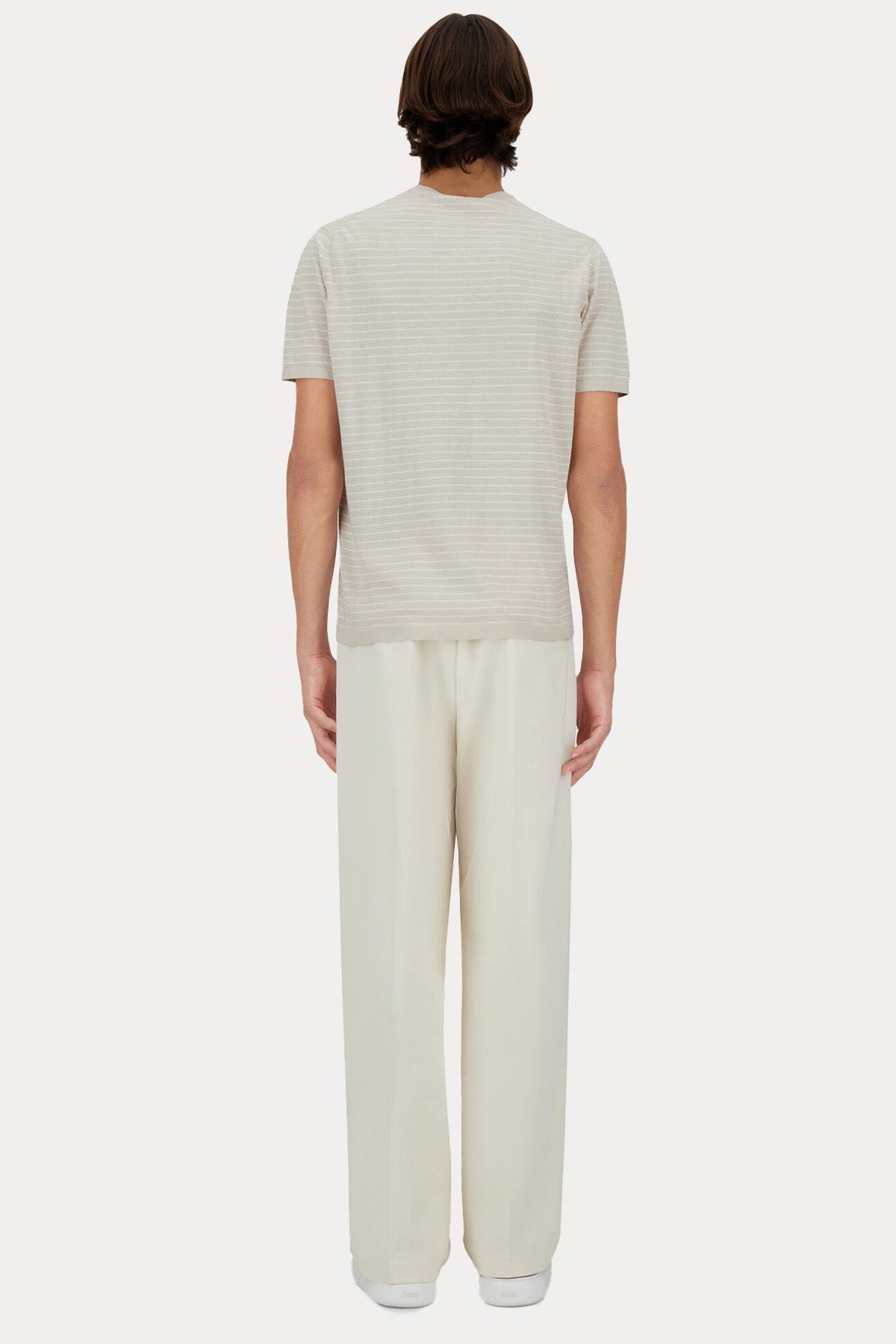 Herno Regular Fit Çizgili İnce Örgü Triko