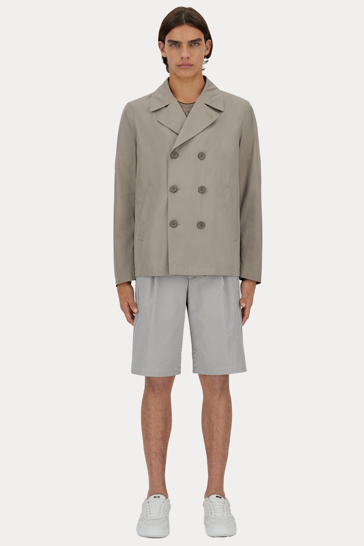 Herno Regular Fit Kruvaze Trençkot