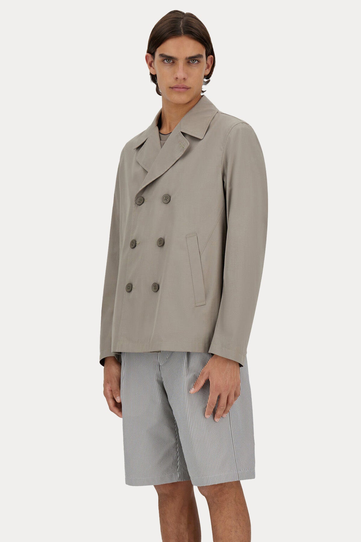 Herno Regular Fit Kruvaze Trençkot