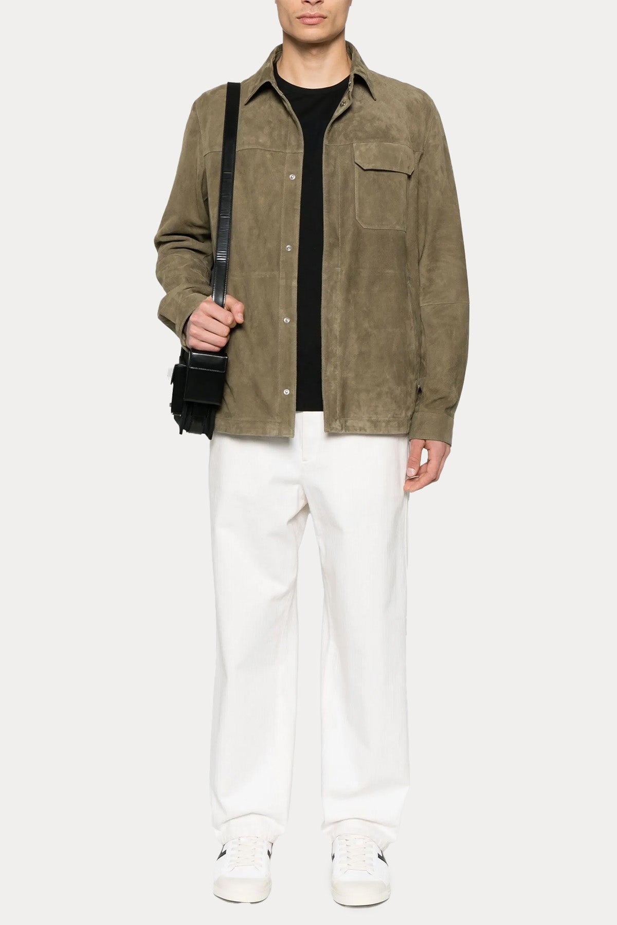 Herno Regular Fit Süet Deri Ceket