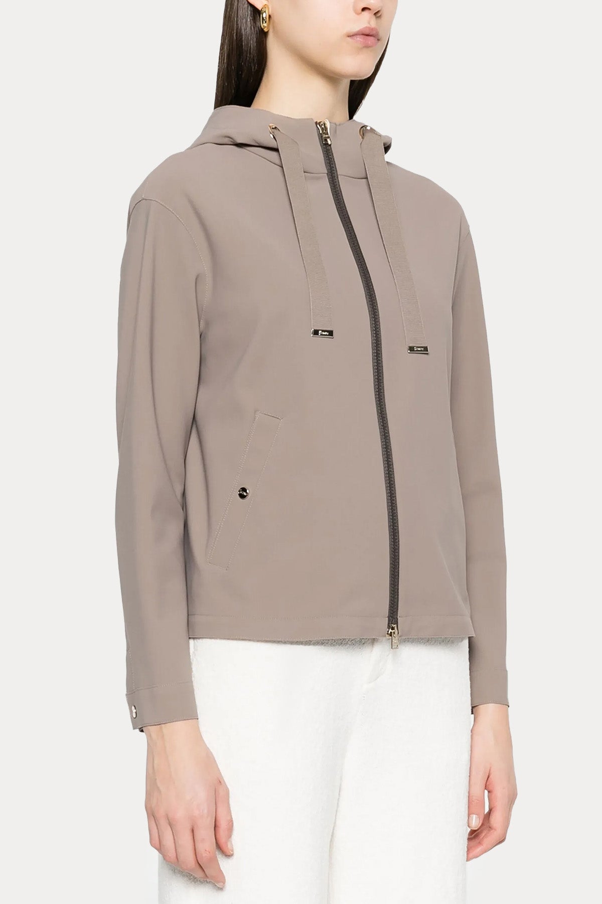 Herno Regular Fit Kapüşonlu Streç Ceket