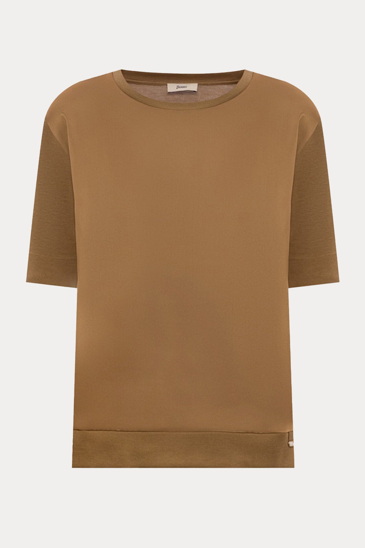 Herno Relaxed Fit Yuvarlak Yaka Bluz