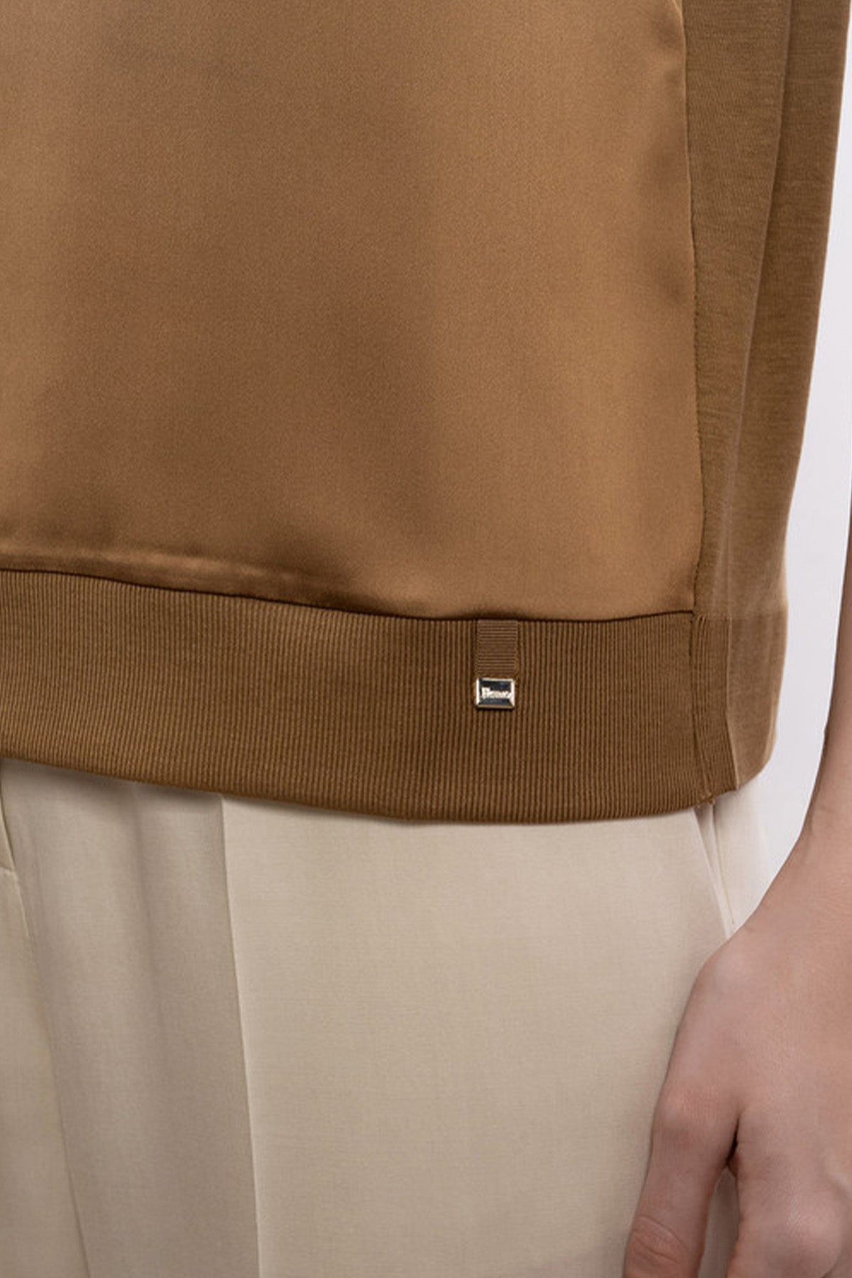 Herno Relaxed Fit Yuvarlak Yaka Bluz