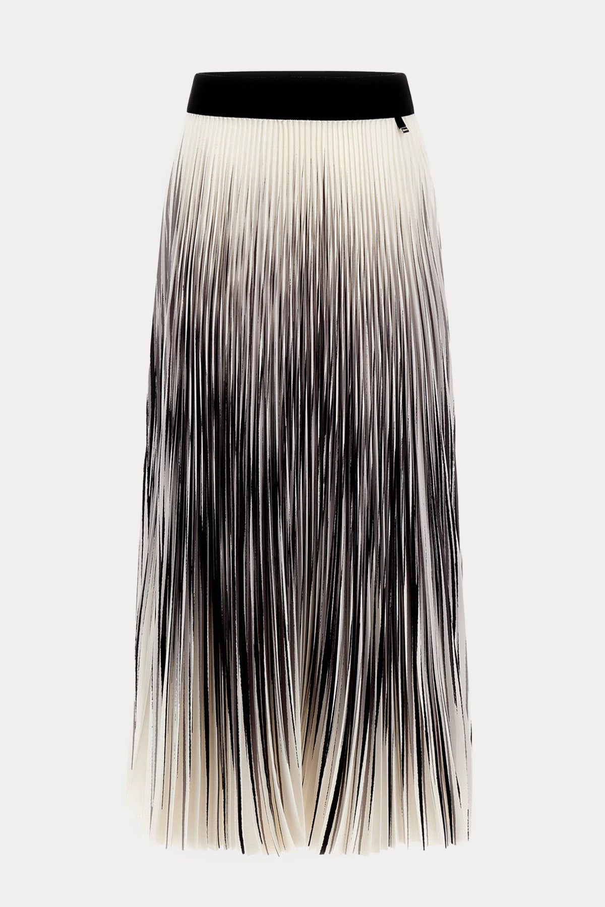 Herno Renkli Desenli Pileli Midi Etek