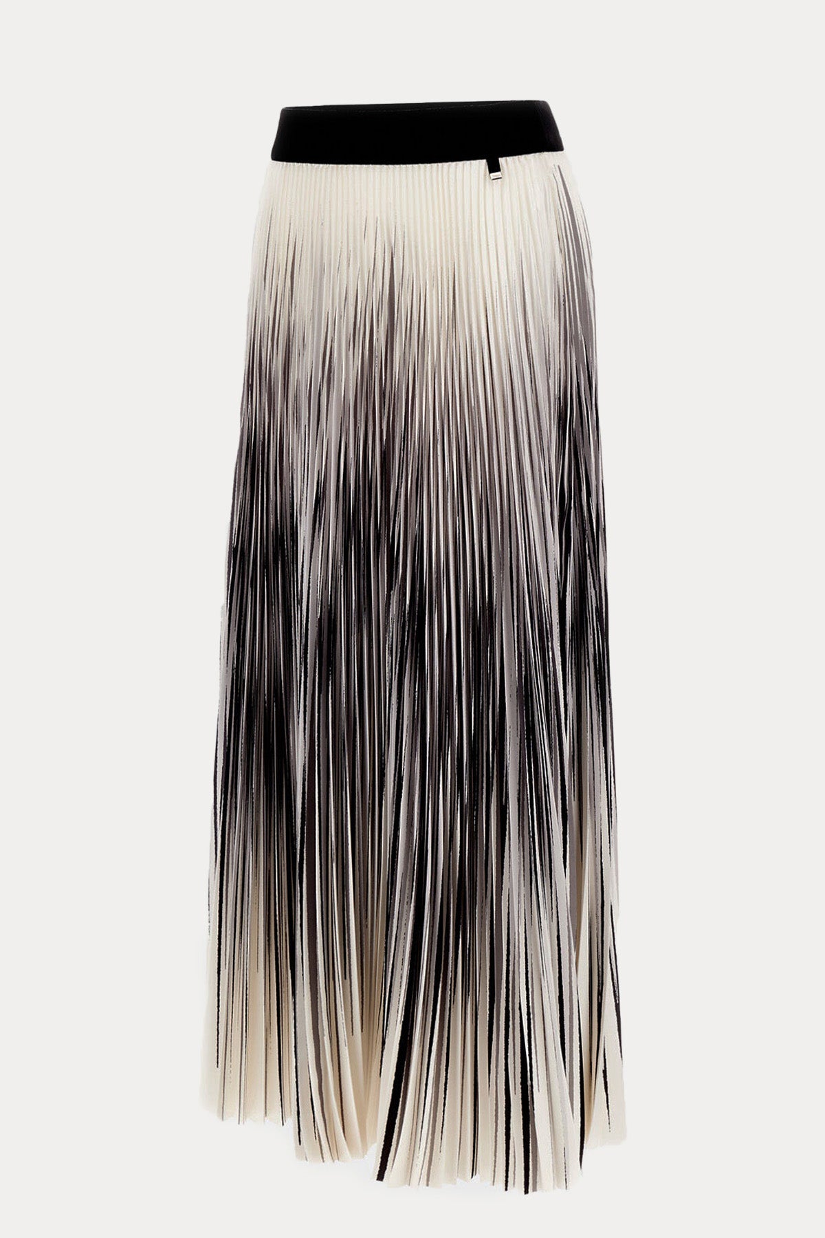 Herno Renkli Desenli Pileli Midi Etek