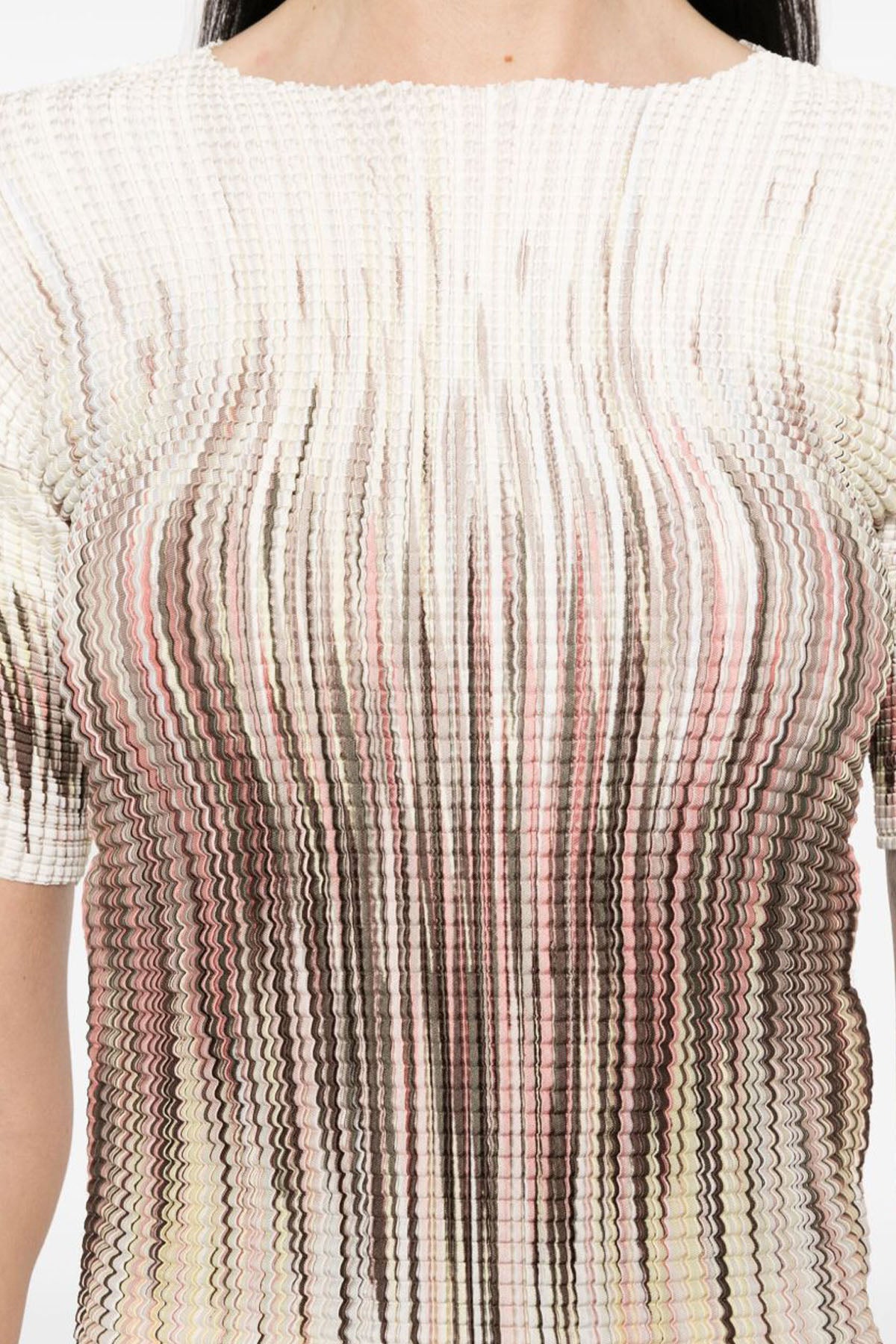 Herno Renkli Desenli Bluz Etek Set