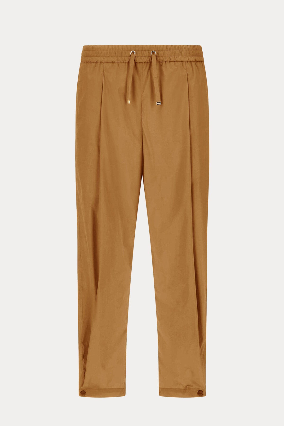 Herno Beli Lastikli Pileli Yüksek Bel Pantolon