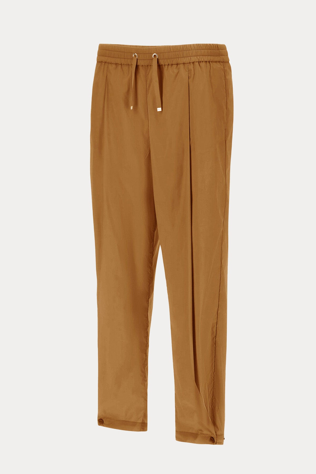 Herno Beli Lastikli Pileli Yüksek Bel Pantolon