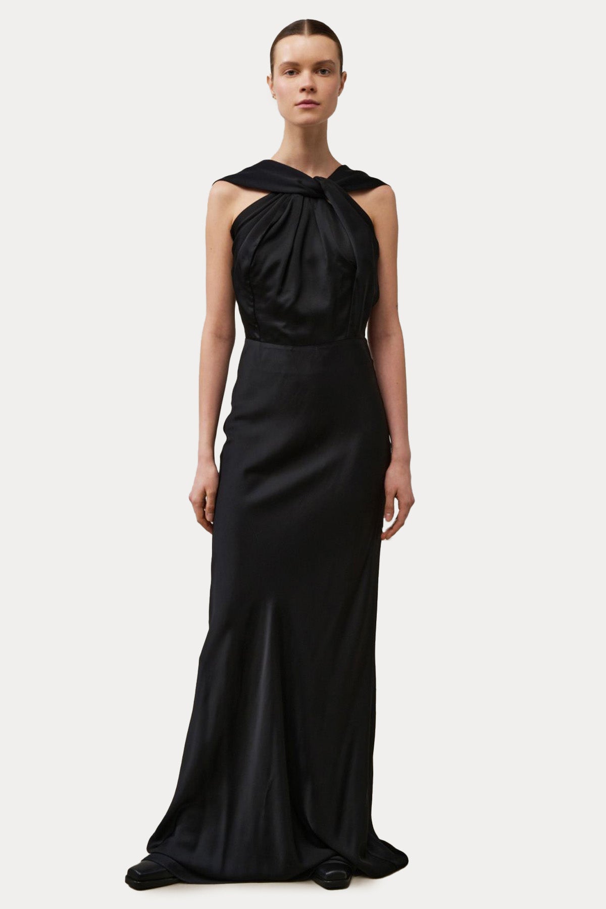Stelios Koudounaris Sırt Dekolteli Maxi Abiye Elbise