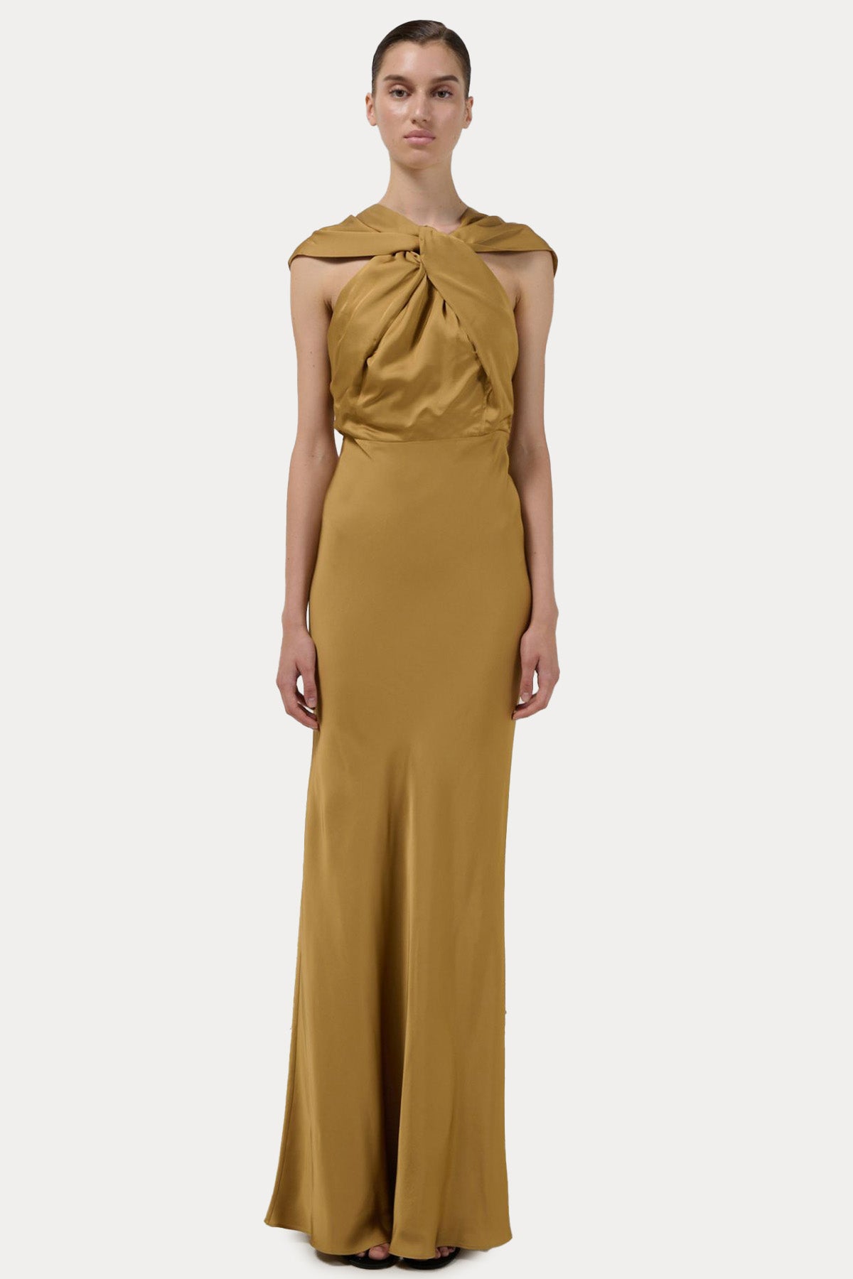 Stelios Koudounaris Sırt Dekolteli Maxi Abiye Elbise