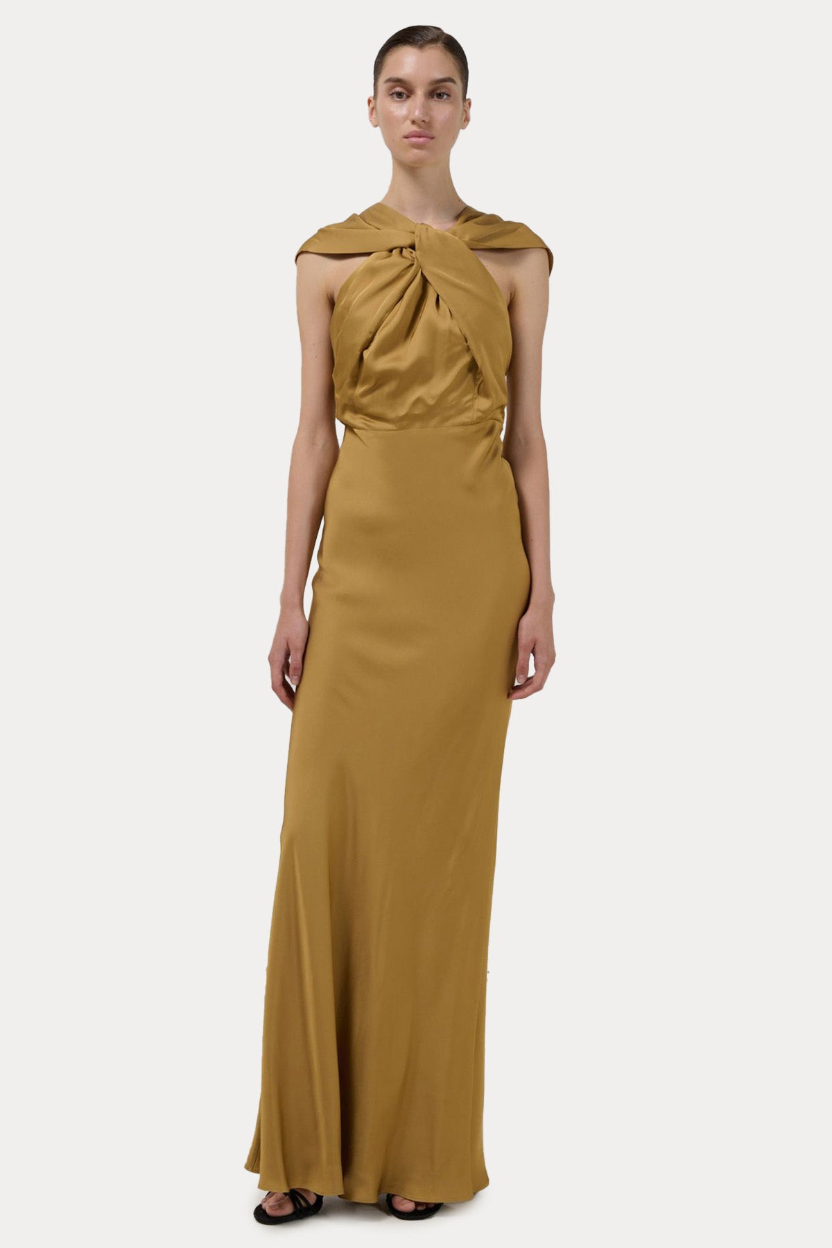 Stelios Koudounaris Sırt Dekolteli Maxi Abiye Elbise