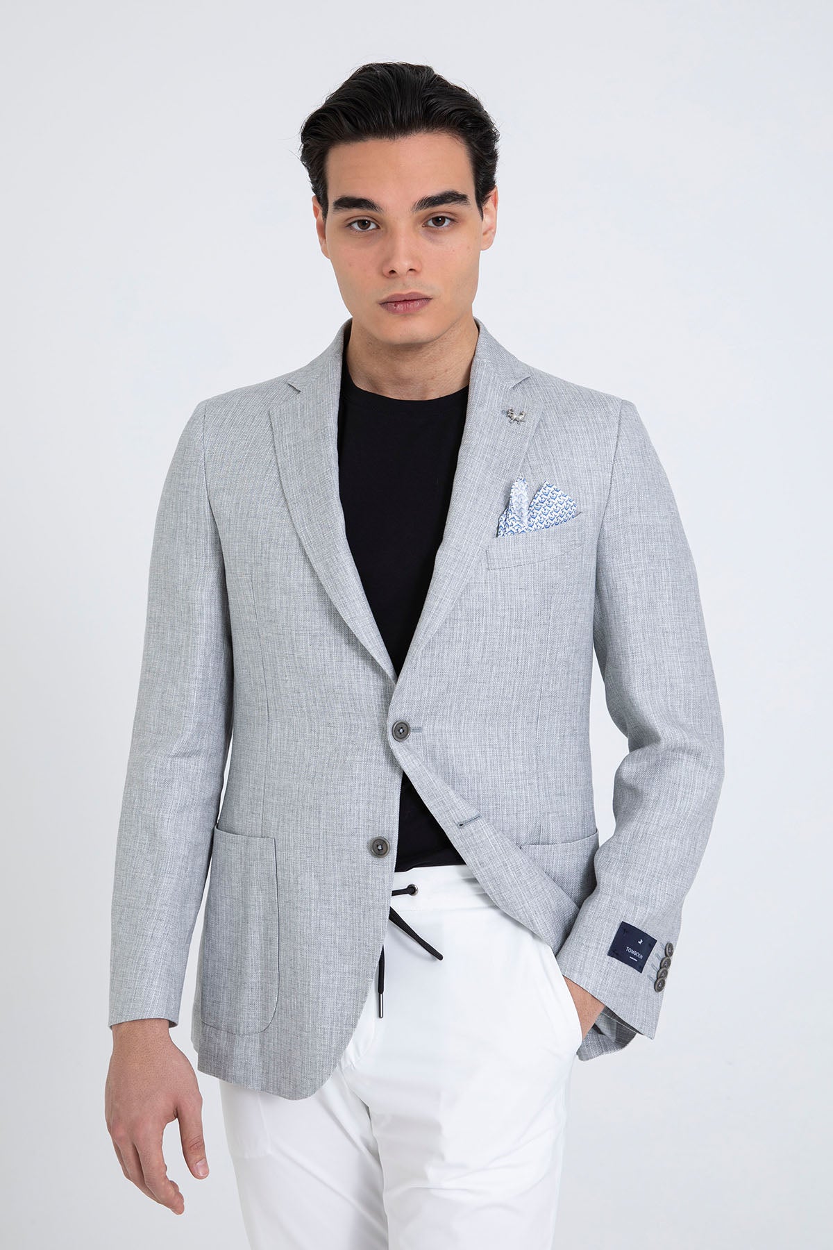 Tombolini Spor Cepli Keten Blazer Ceket