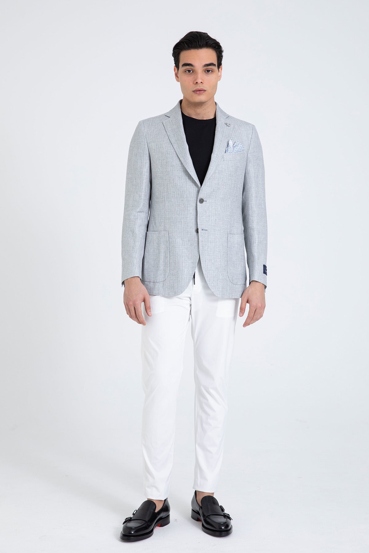 Tombolini Spor Cepli Keten Blazer Ceket