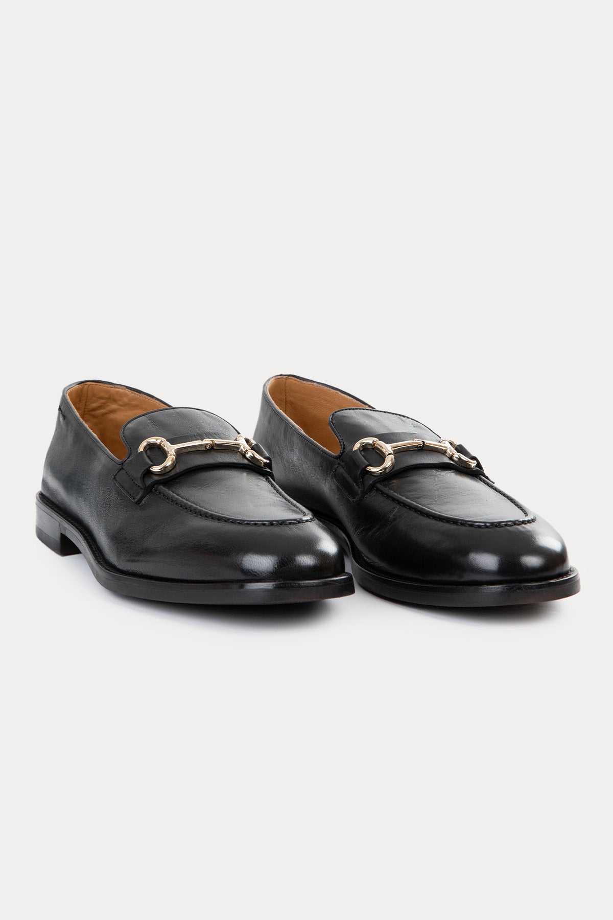 Alexander Hotto Metal Tokalı Deri Loafer Ayakkabı