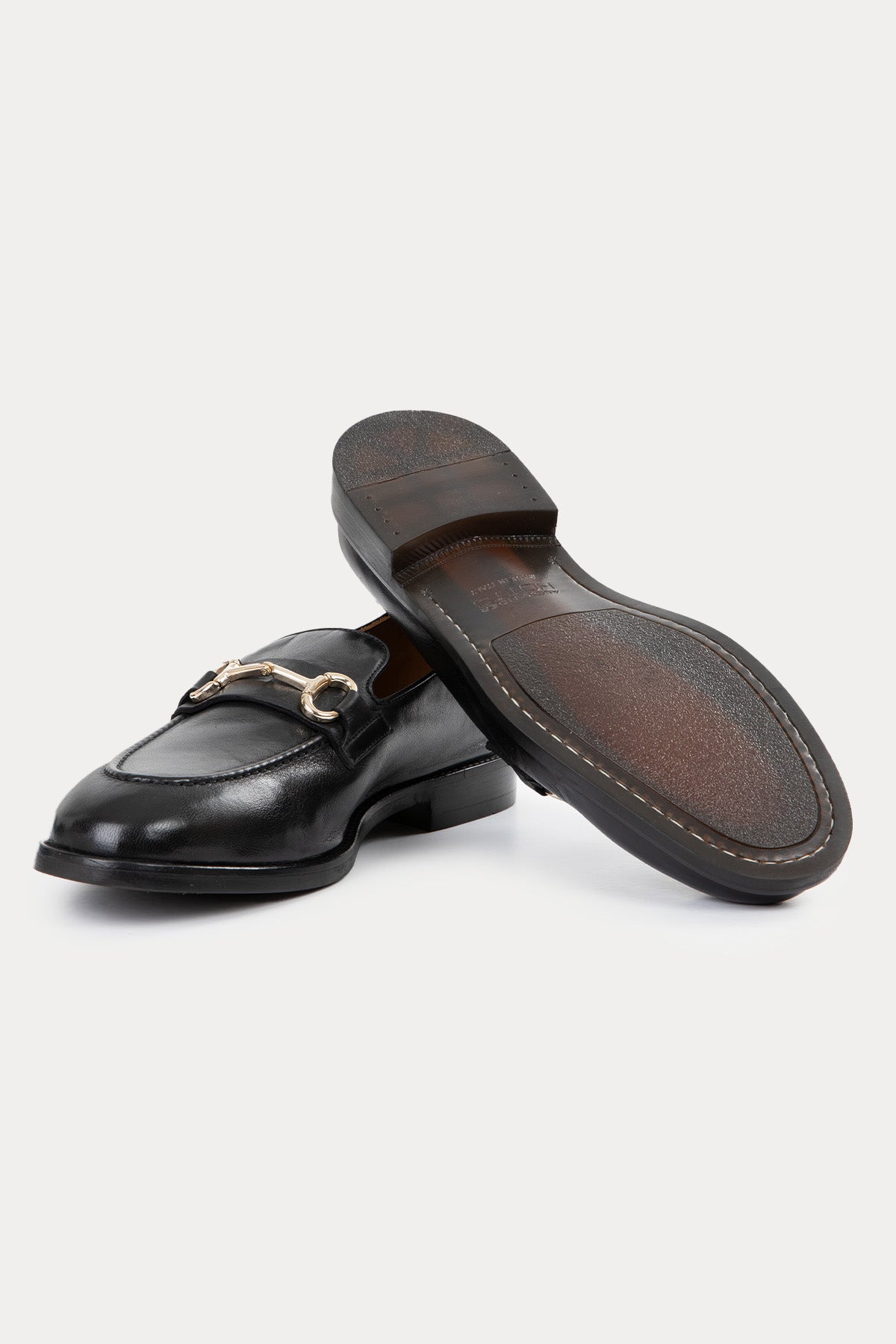 Alexander Hotto Metal Tokalı Deri Loafer Ayakkabı