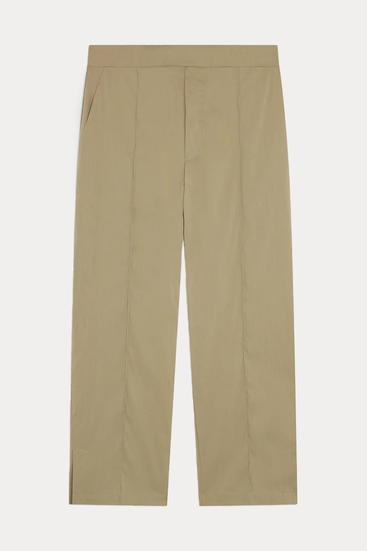 Semicouture Regular Fit Yandan Cepli Beli Lastikli Crop Pantolon-Pantolon-Libas
