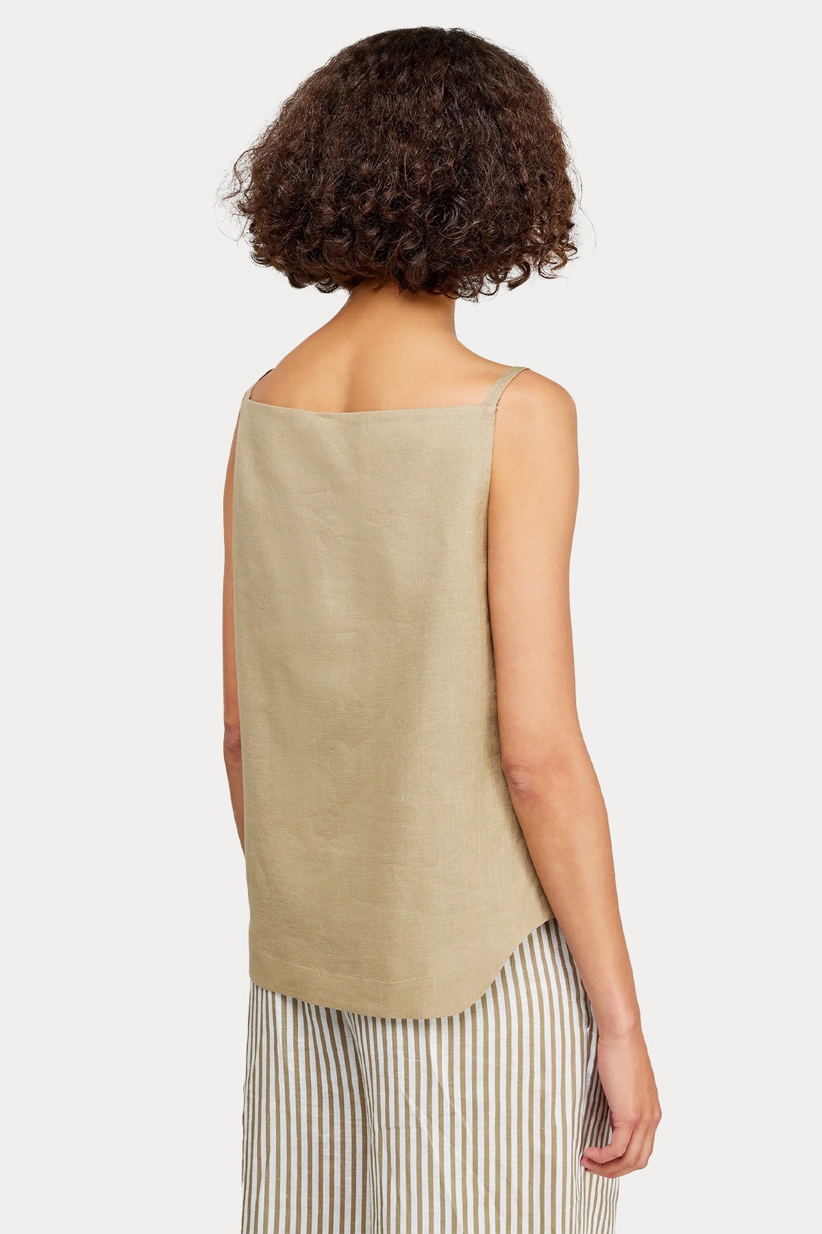 Semicouture Askılı Keten Gömlek Bluz