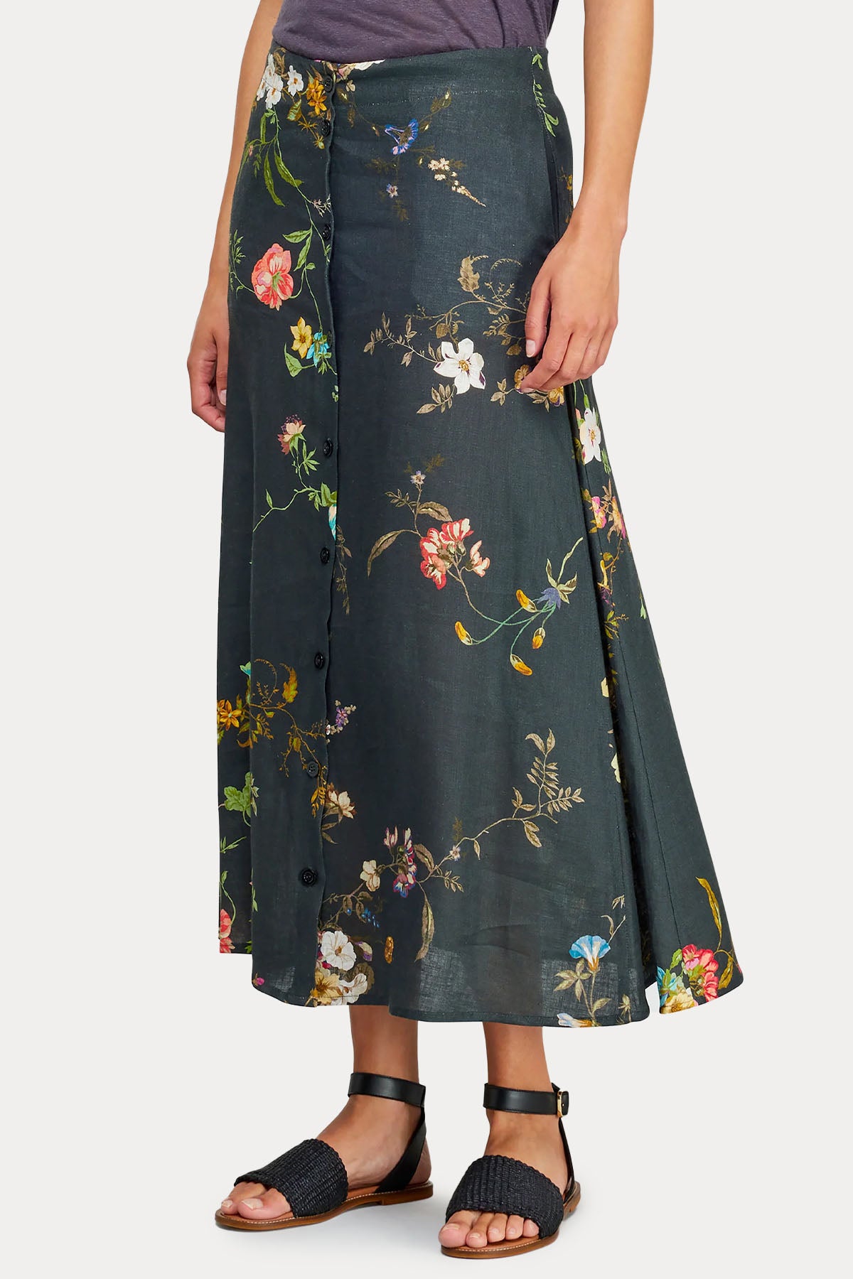 Semicouture Keten Midi Etek