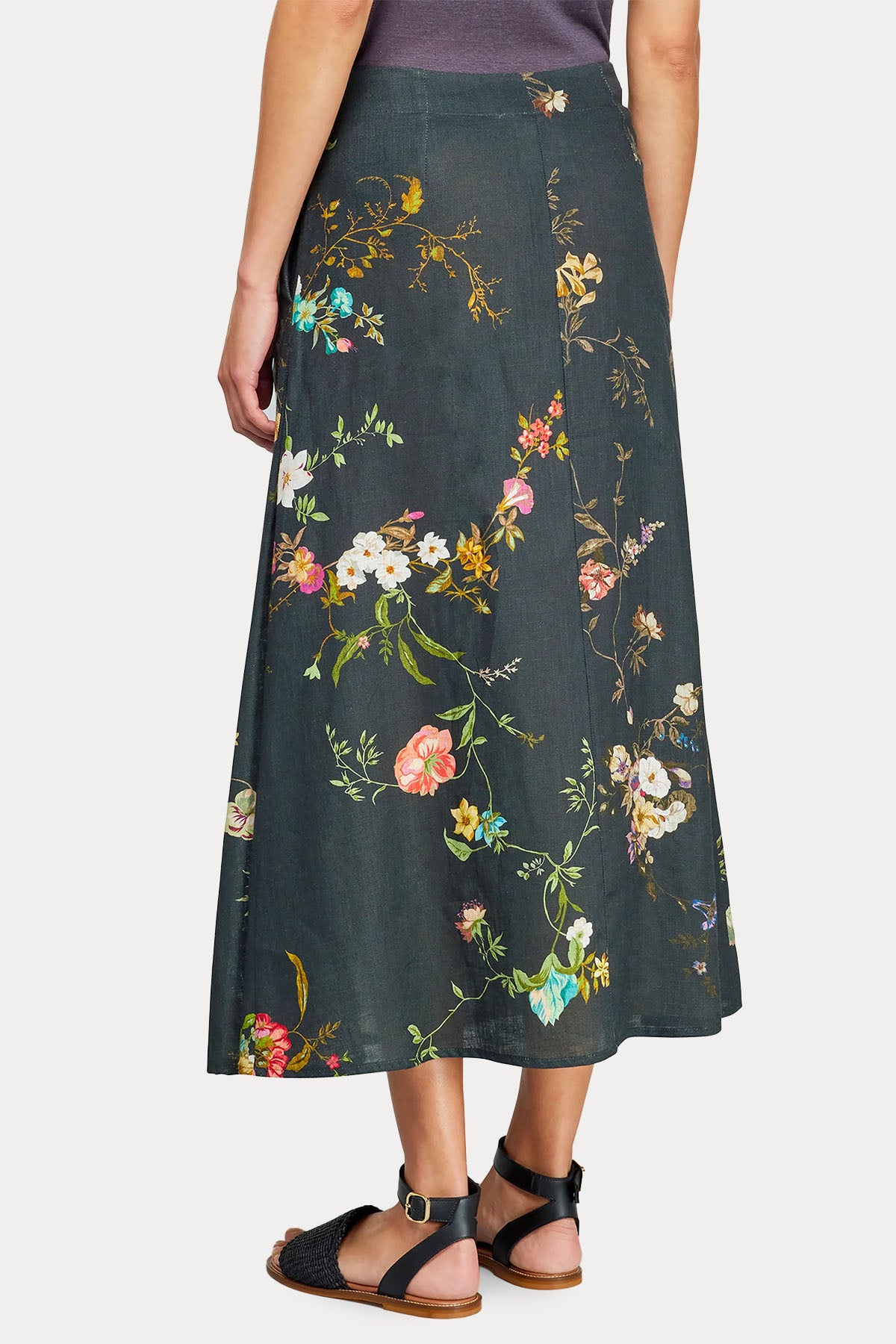 Semicouture Keten Midi Etek