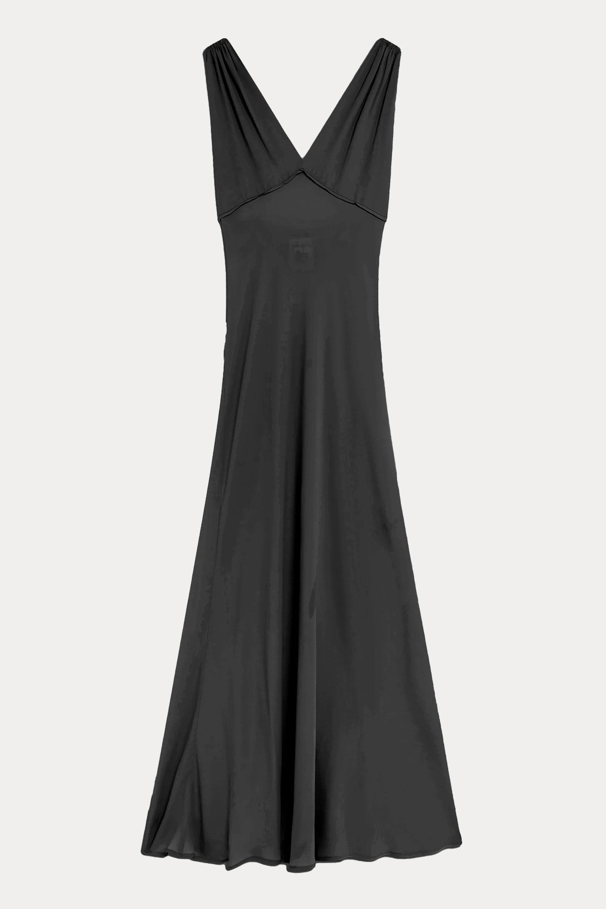 Semicouture Sırt Dekolteli Maxi İpek Elbise