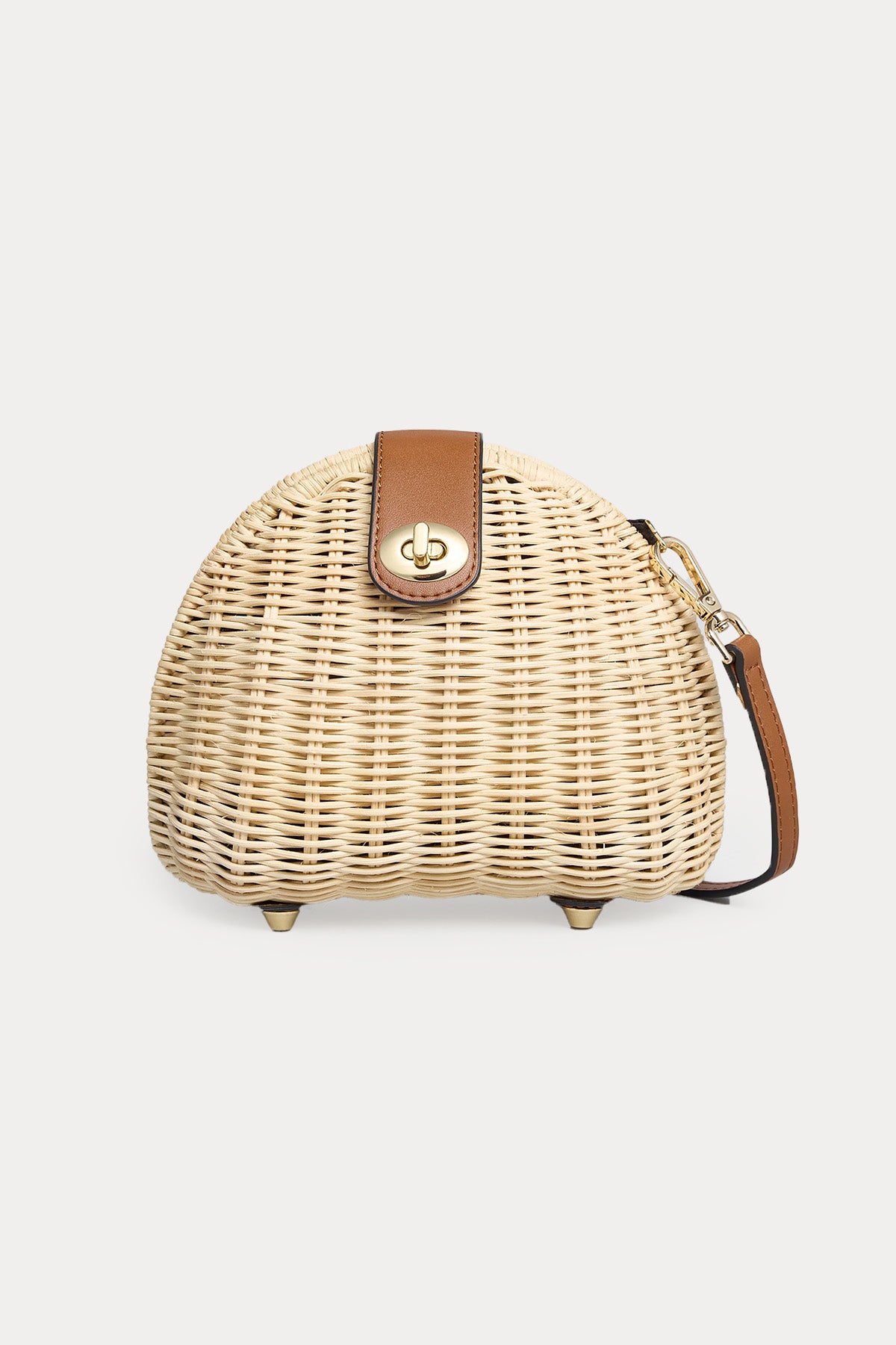 Semicouture Hasır Örgü Omuz Çantası