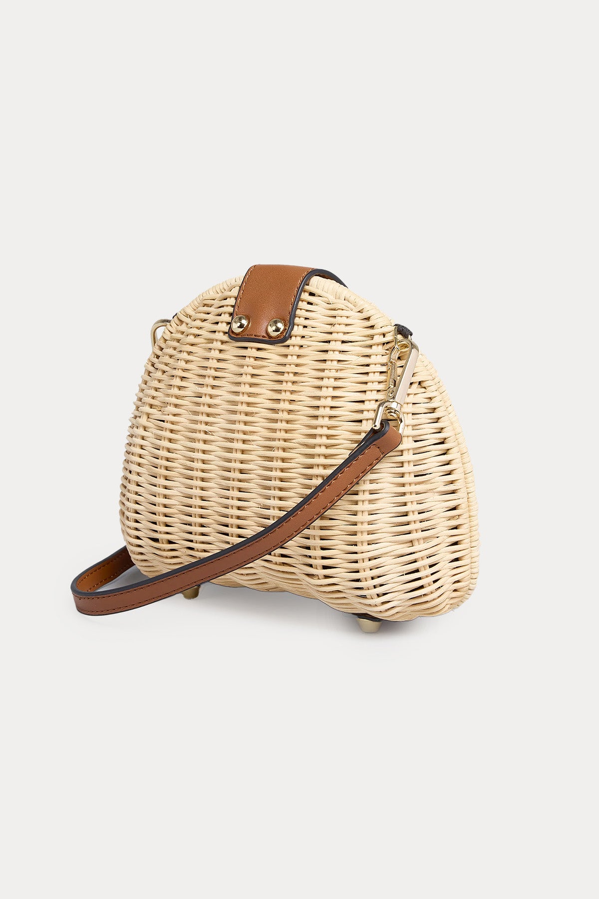 Semicouture Hasır Örgü Omuz Çantası