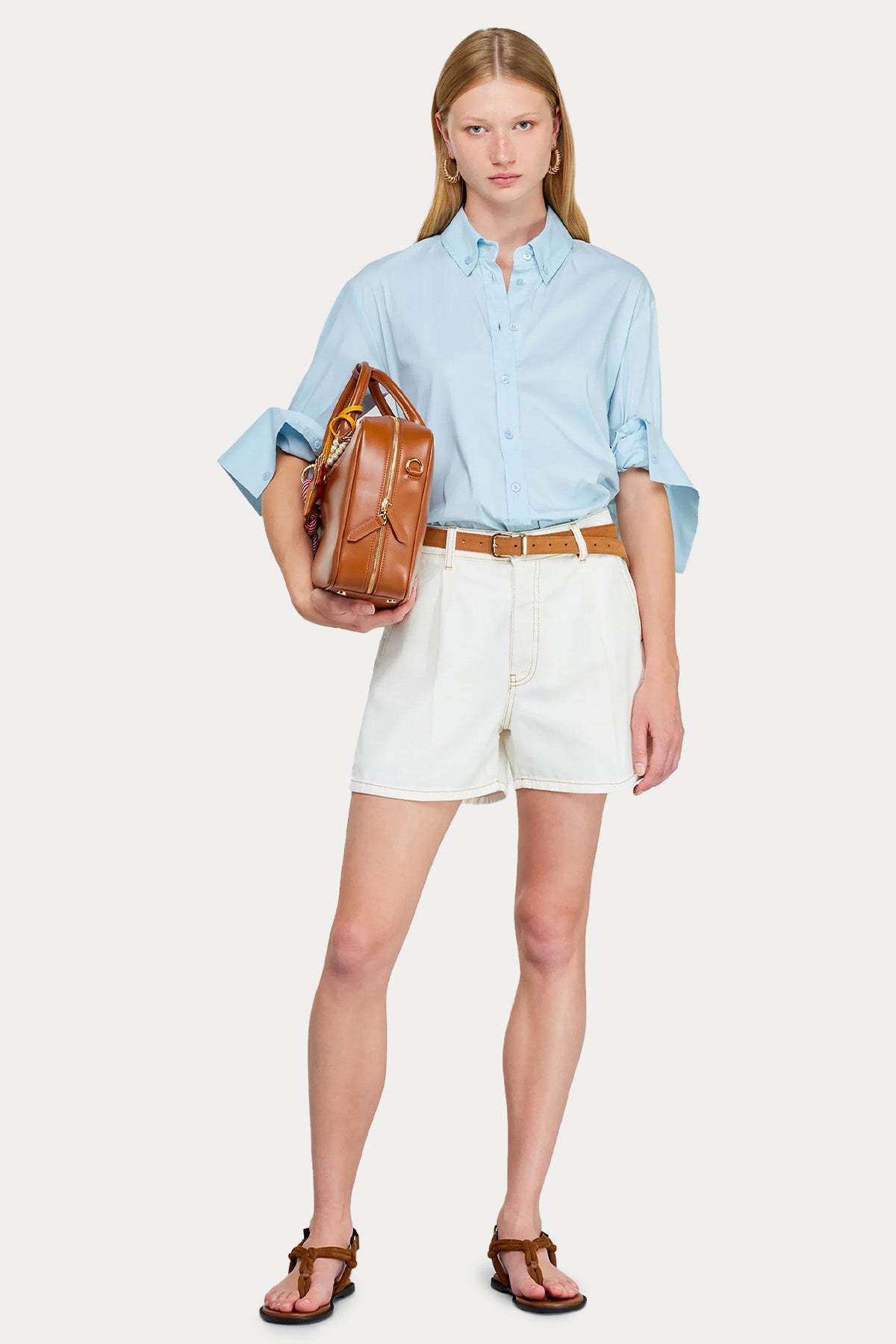 Semicouture Regular Fit Tek Pile Yandan Cepli Şort