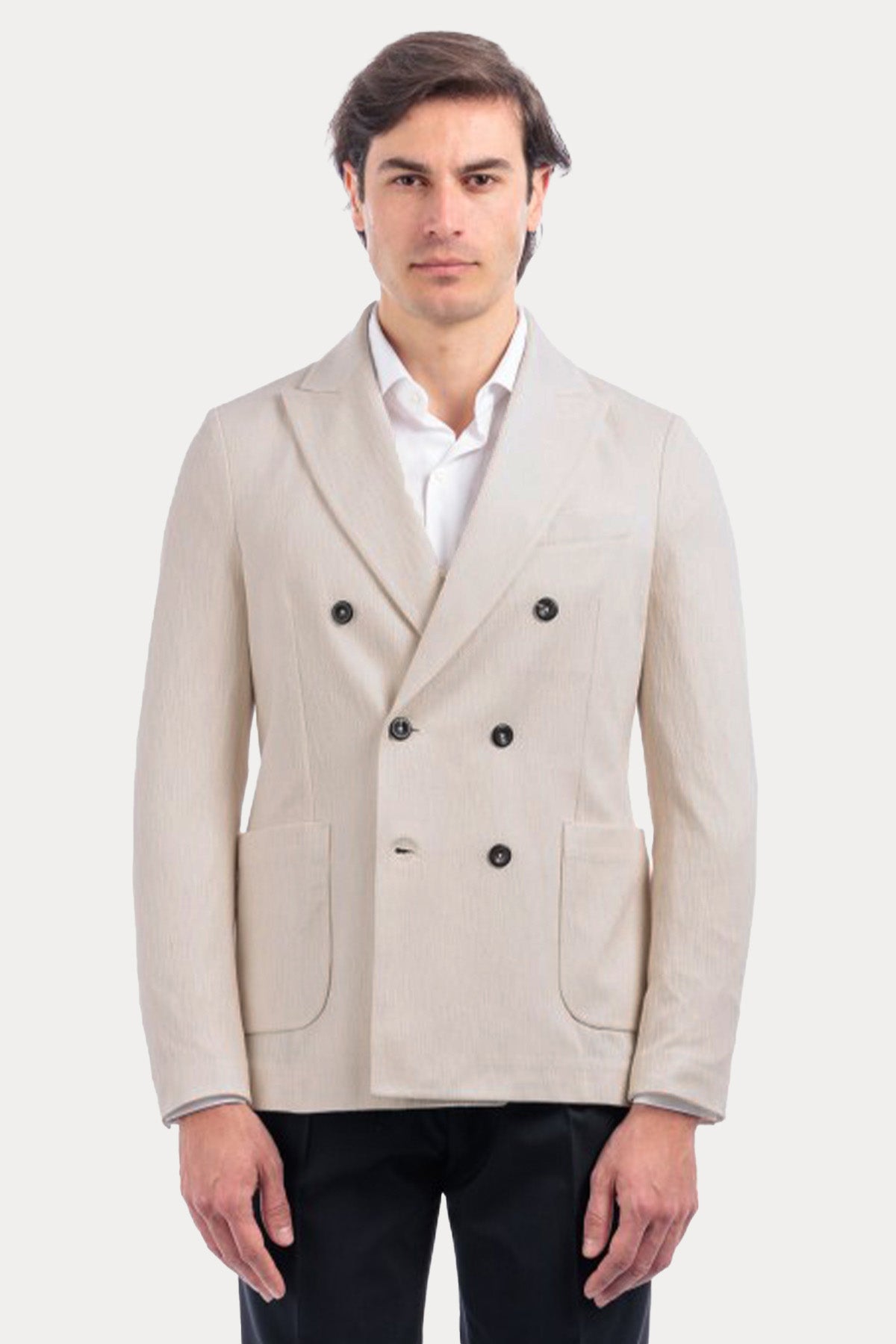 Circolo 1901 Spor Cepli Kruvaze Blazer Ceket-Ceket-Libas