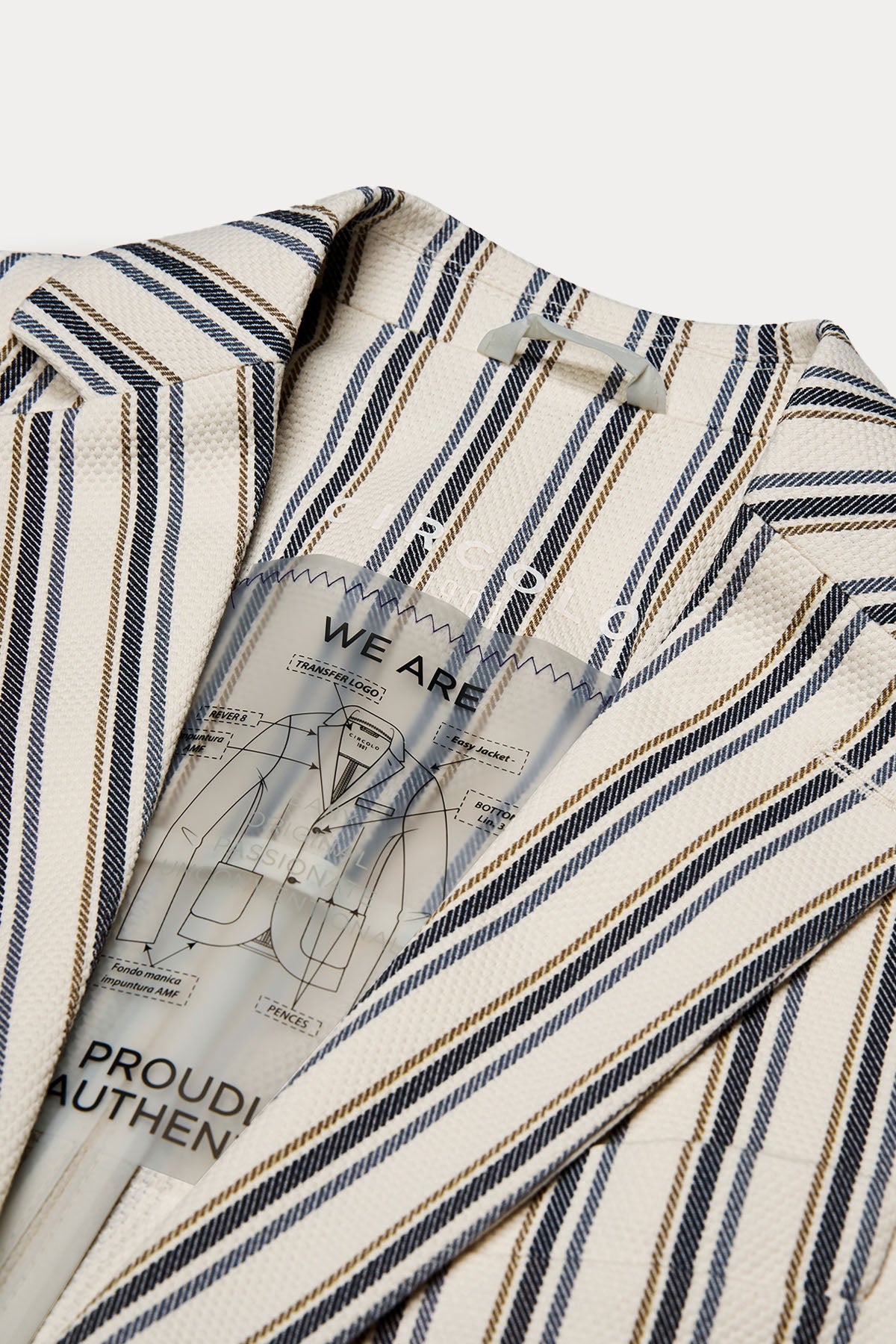 Circolo 1901 Spor Cepli Çizgili Blazer Ceket