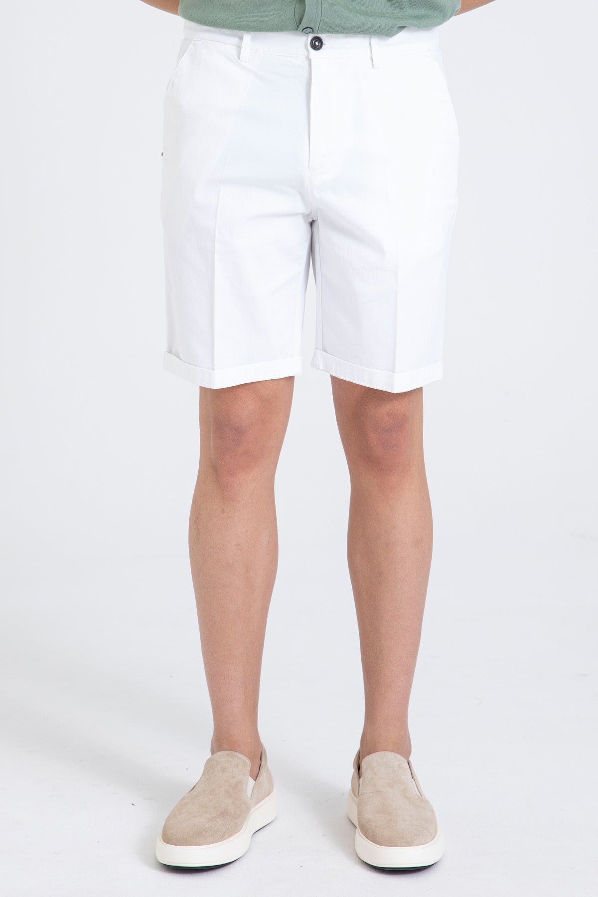 40 Weft Davidbe Regular Fit Yandan Cepli Şort