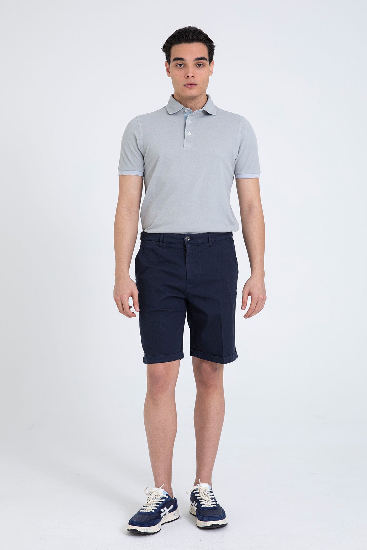 40 Weft Davidbe Regular Fit Yandan Cepli Şort