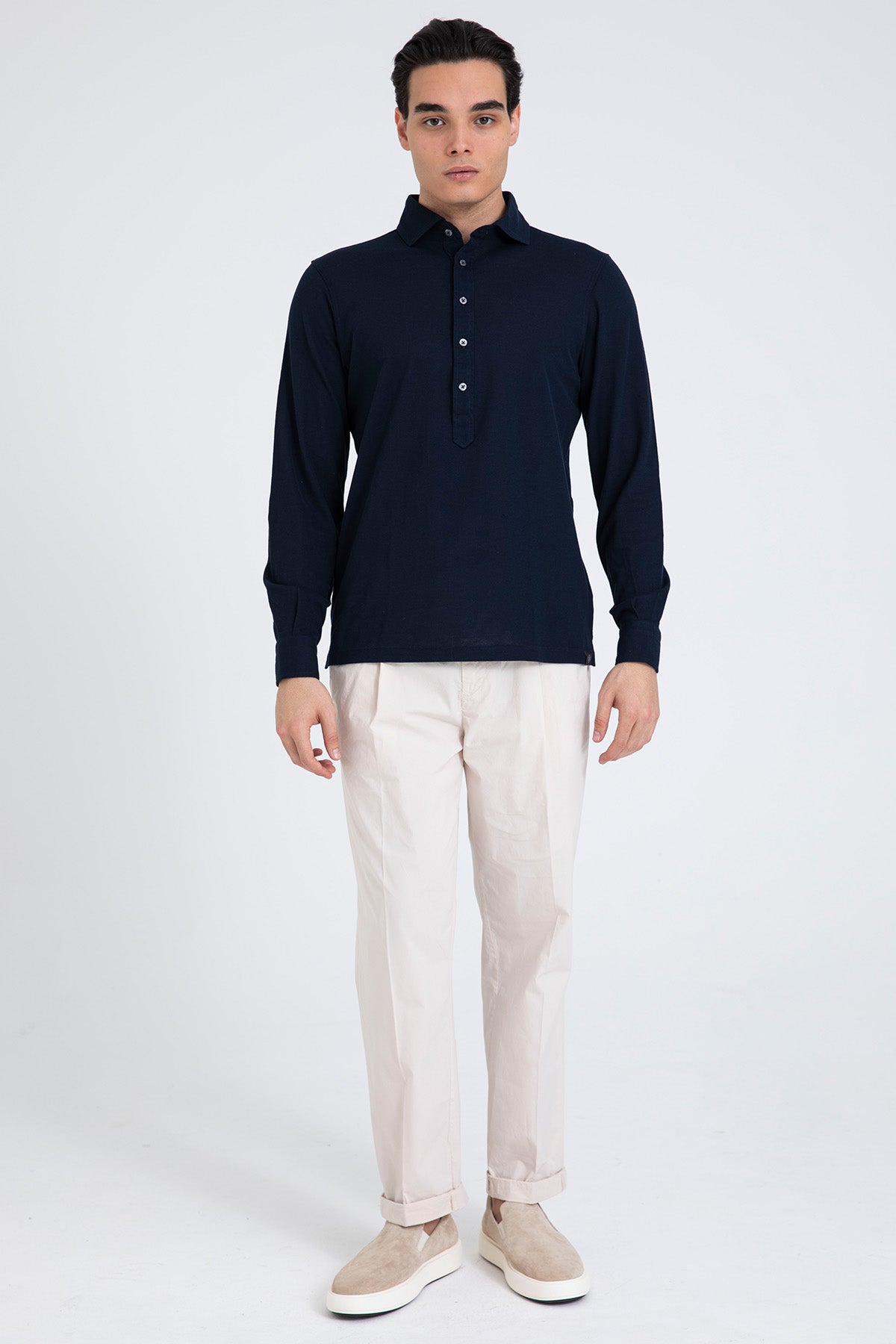 40 Weft Mike Beli Lastikli Tek Pile Yandan Cepli Pantolon