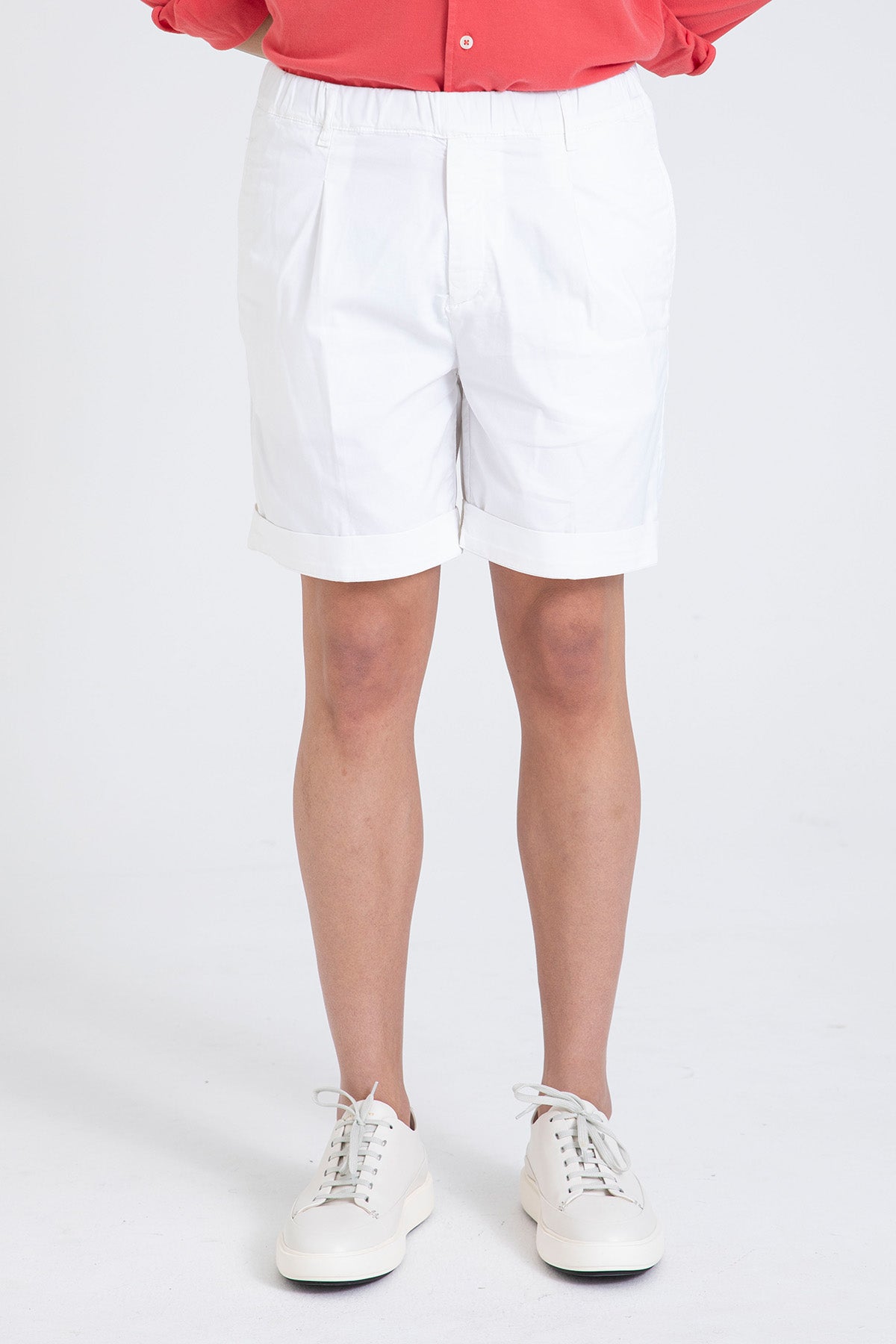 40 Weft Mike Beli Lastikli Tek Pile Yandan Cepli Şort