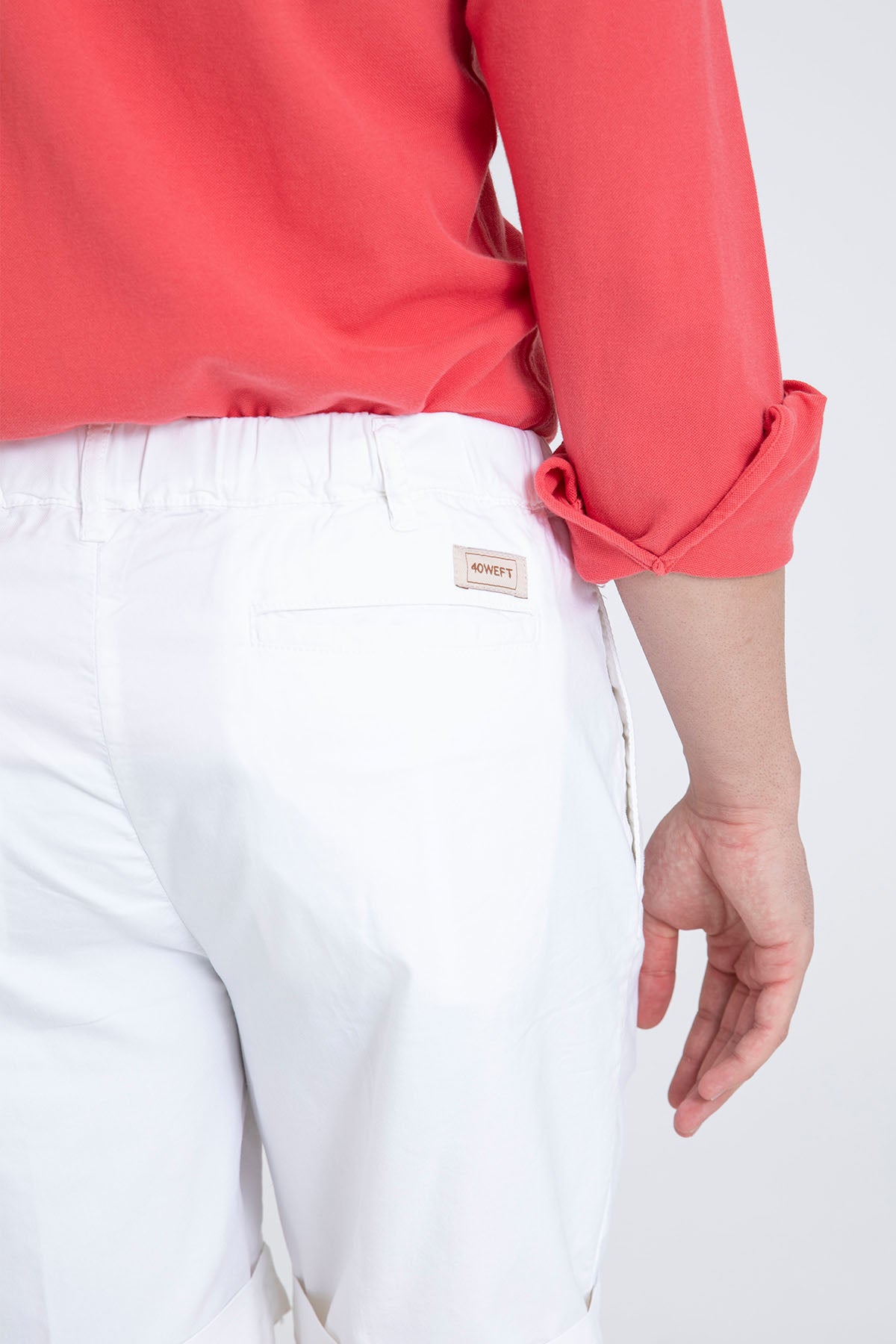 40 Weft Mike Beli Lastikli Tek Pile Yandan Cepli Şort