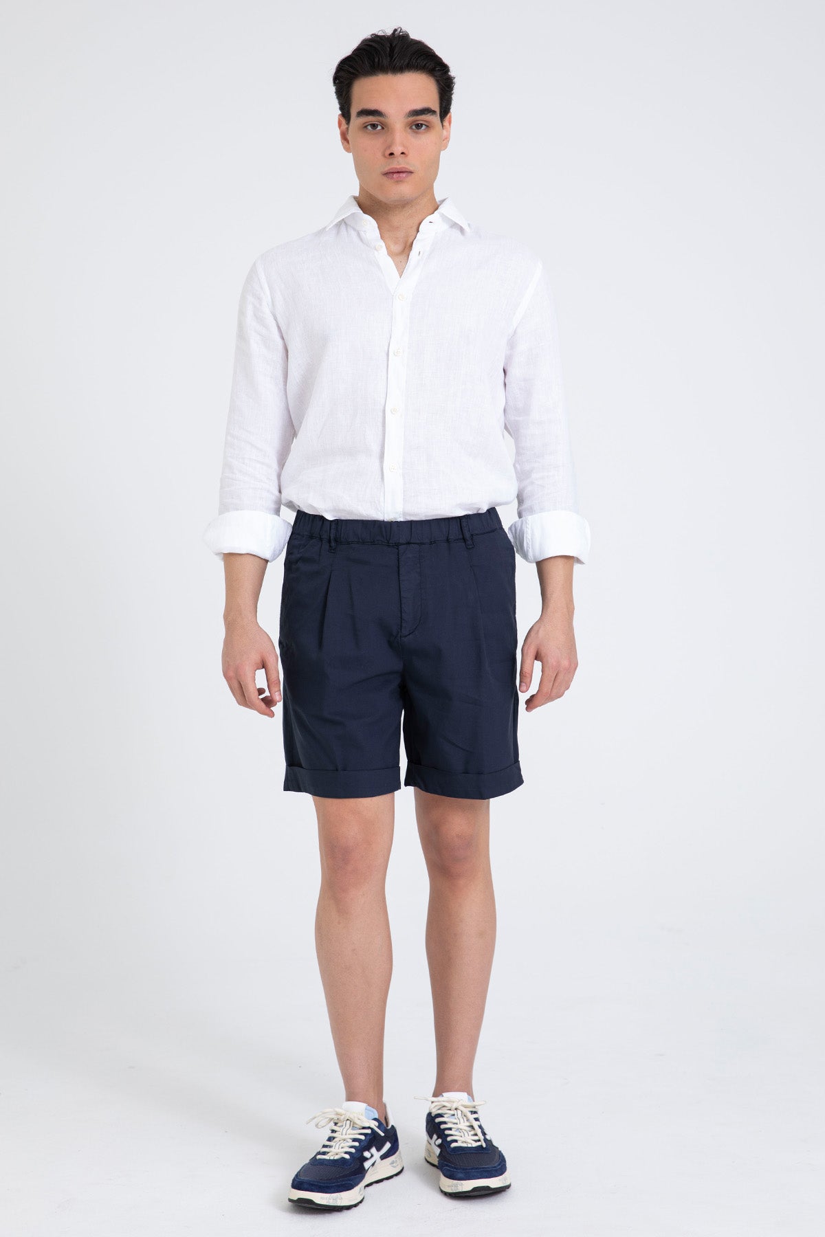 40 Weft Mike Beli Lastikli Tek Pile Yandan Cepli Şort