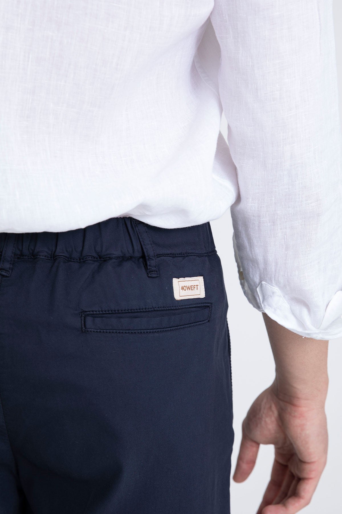 40 Weft Mike Beli Lastikli Tek Pile Yandan Cepli Şort