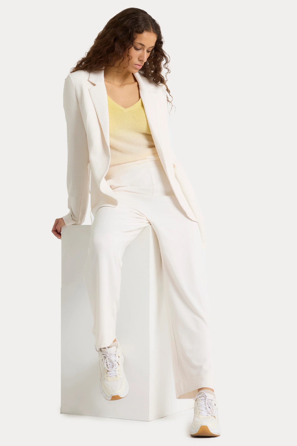 Majestic Örgü Triko Blazer Ceket-Ceket-Libas