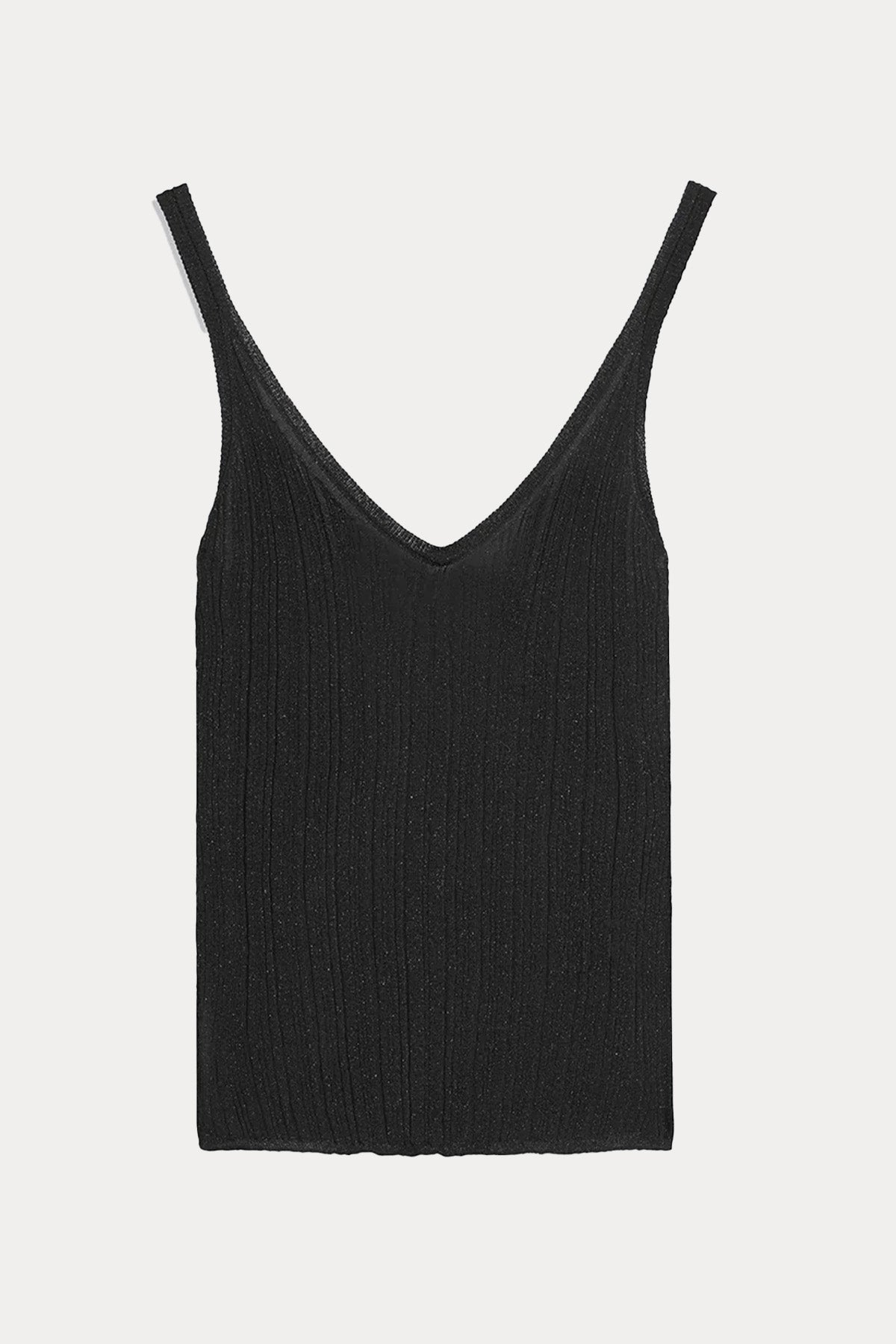 Majestic İnce Örgü Askılı Bluz