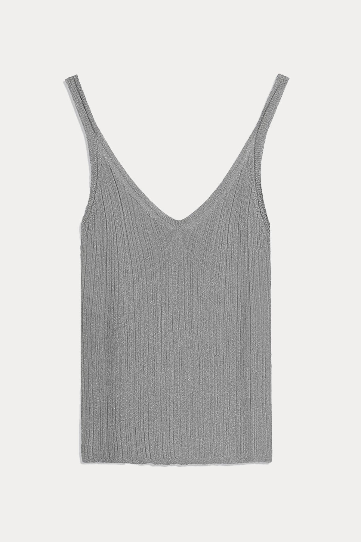 Majestic İnce Örgü Askılı Bluz