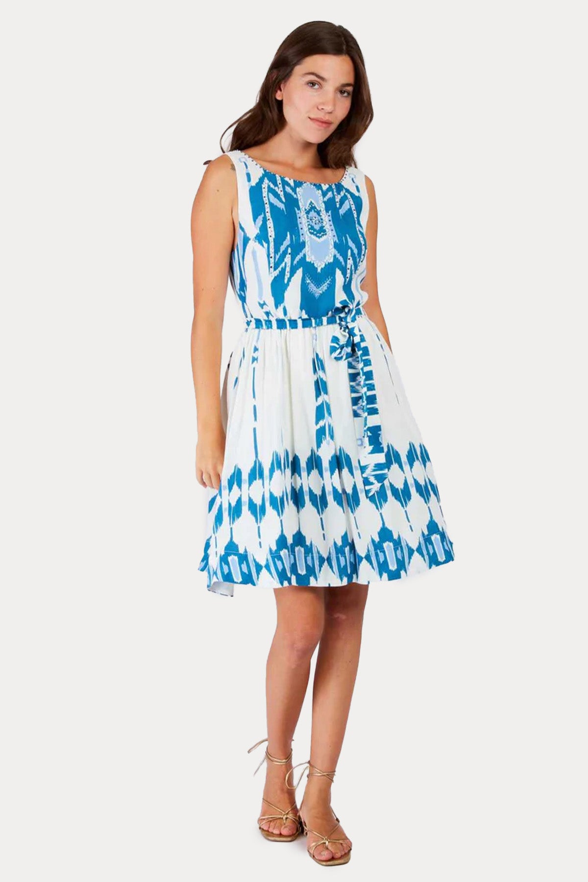 Rene Derhy Pyrenees Kuşaklı Mini Elbise