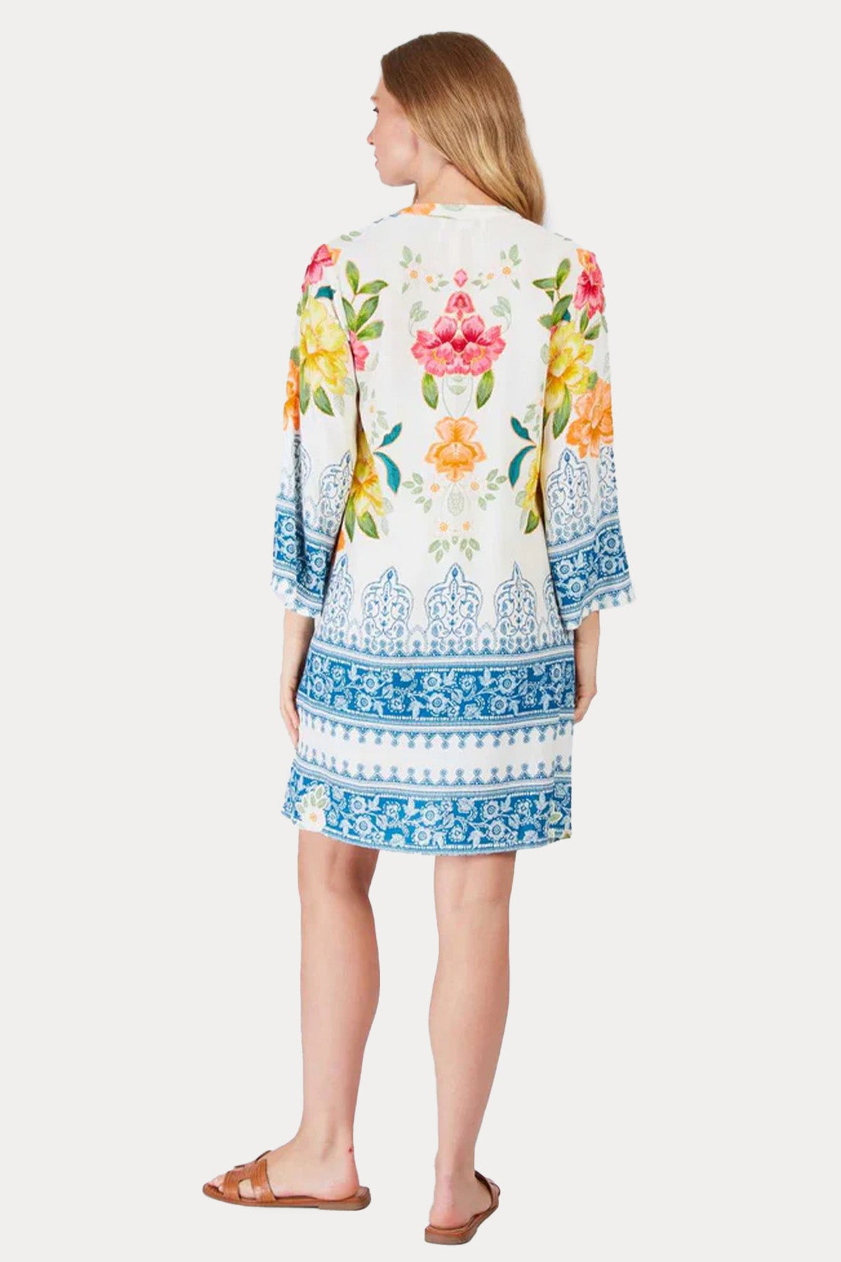 Rene Derhy Persuasion Renkli Desenli Mini Elbise