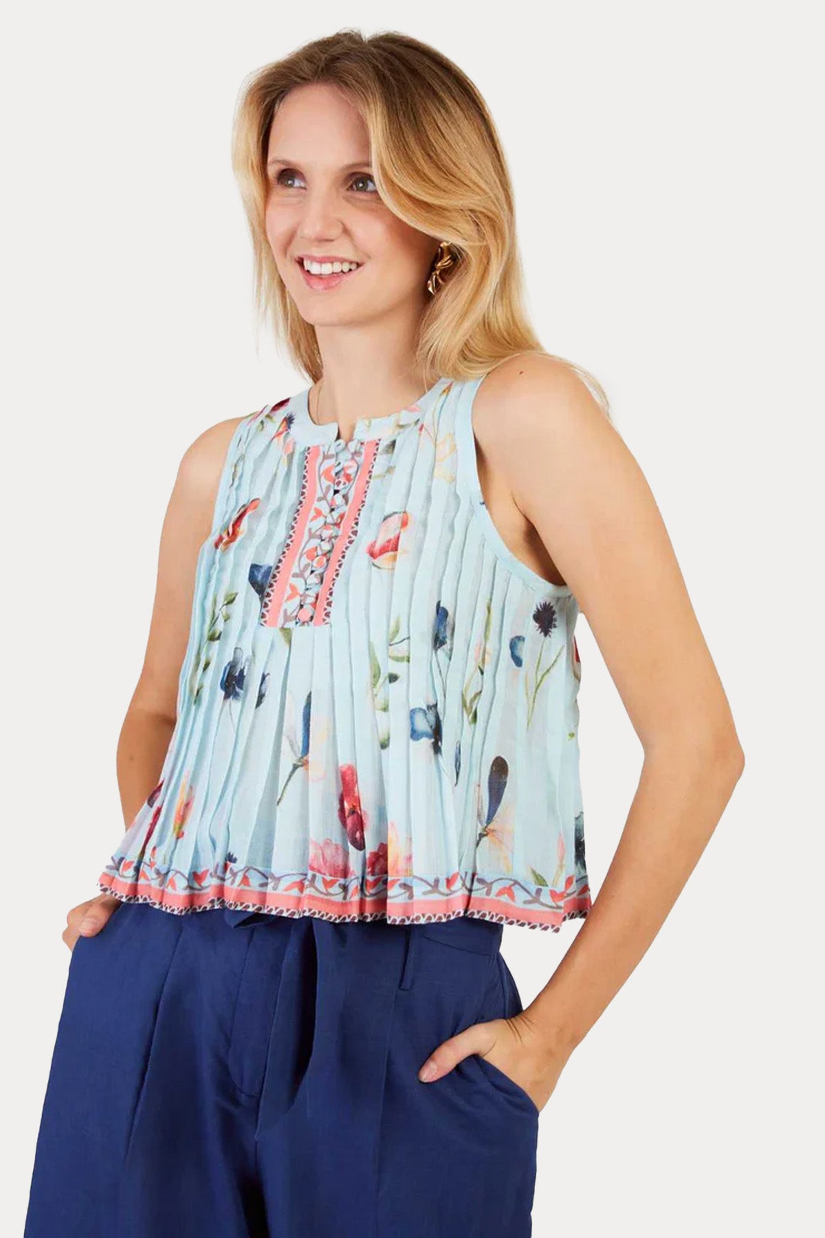 Rene Derhy Lindsey Pileli Bluz