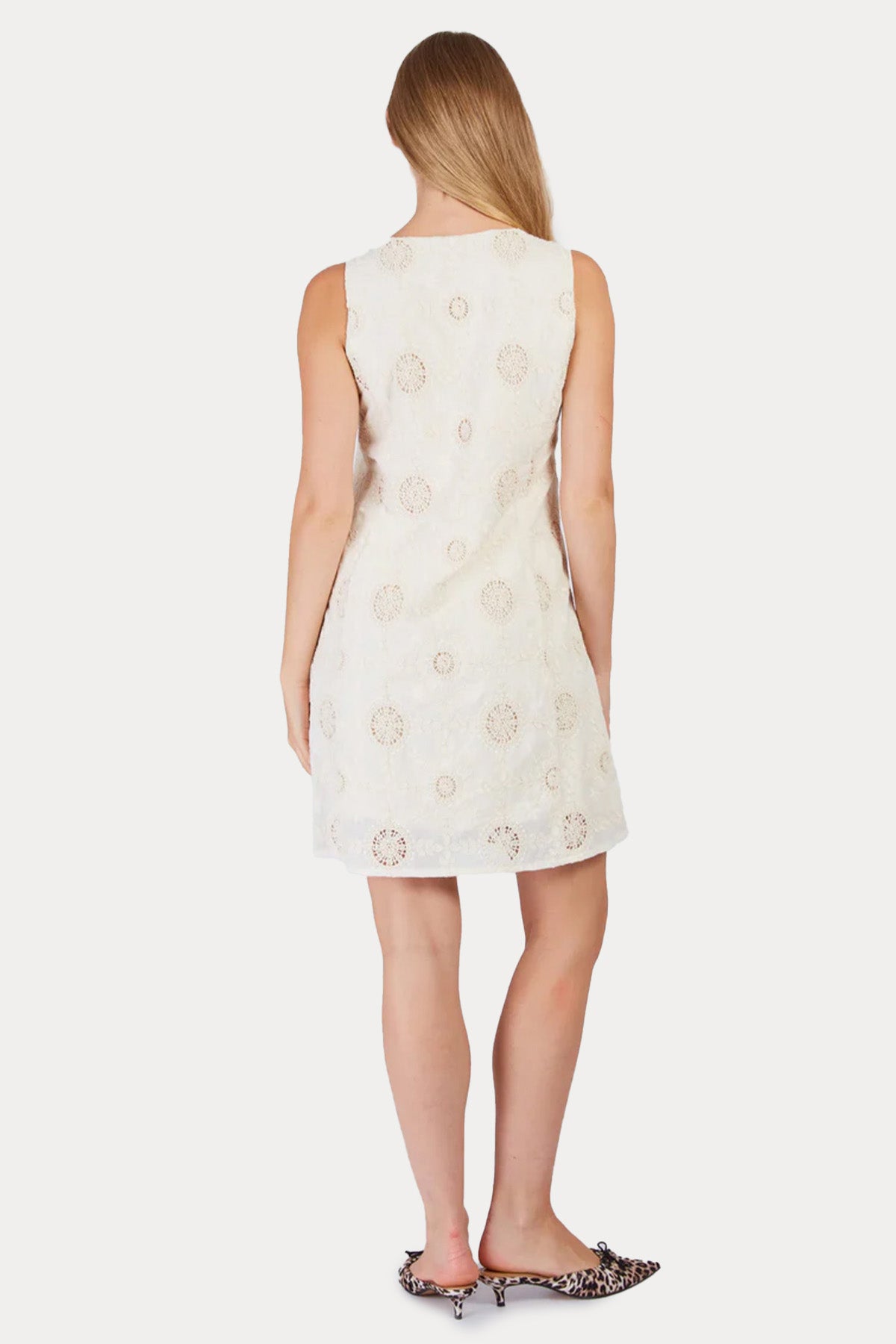 Rene Derhy Carmen Dantel Nakışlı Mini Elbise