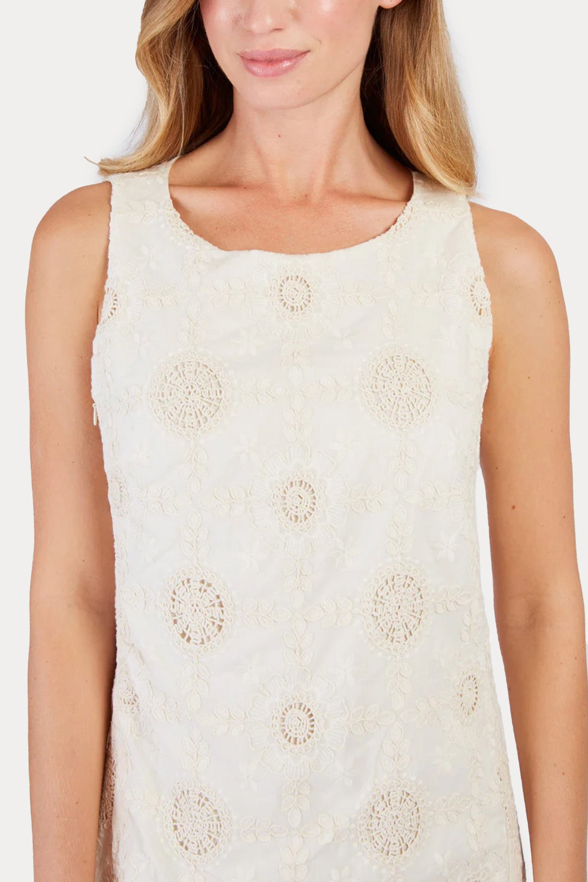 Rene Derhy Carmen Dantel Nakışlı Mini Elbise