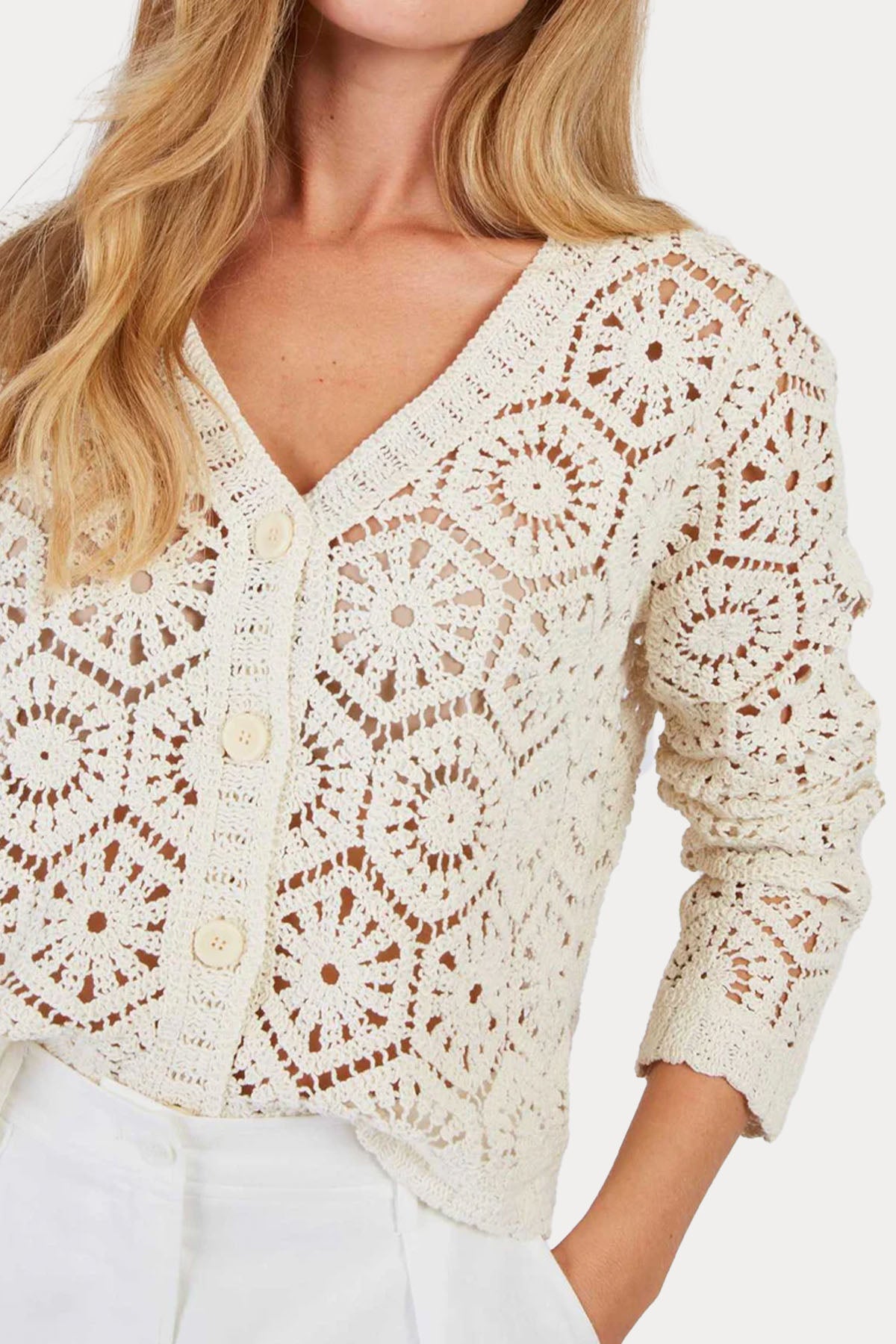 Rene Derhy Filou Relaxed Fit Lazer Kesim Örgü Triko Ceket