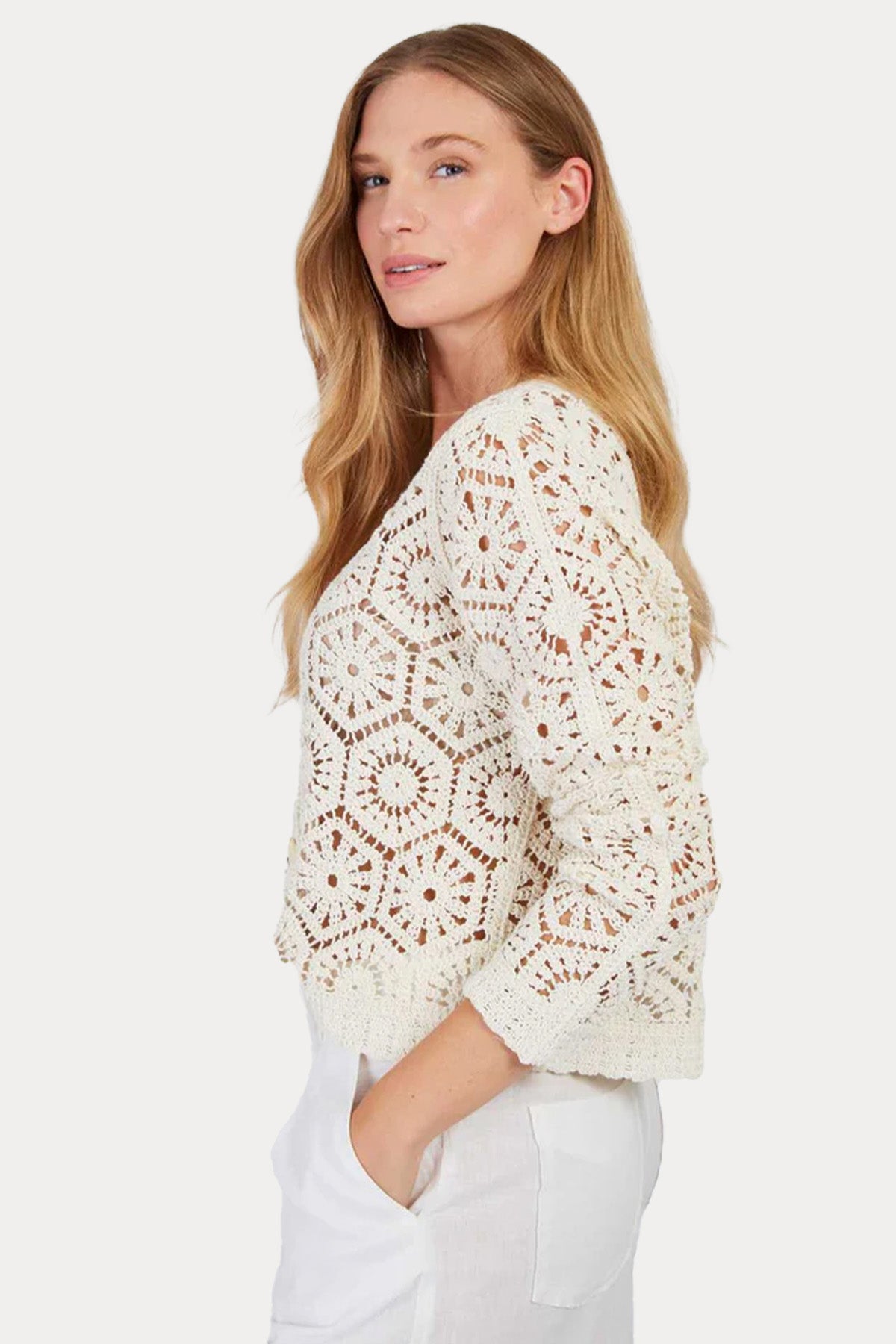 Rene Derhy Filou Relaxed Fit Lazer Kesim Örgü Triko Ceket