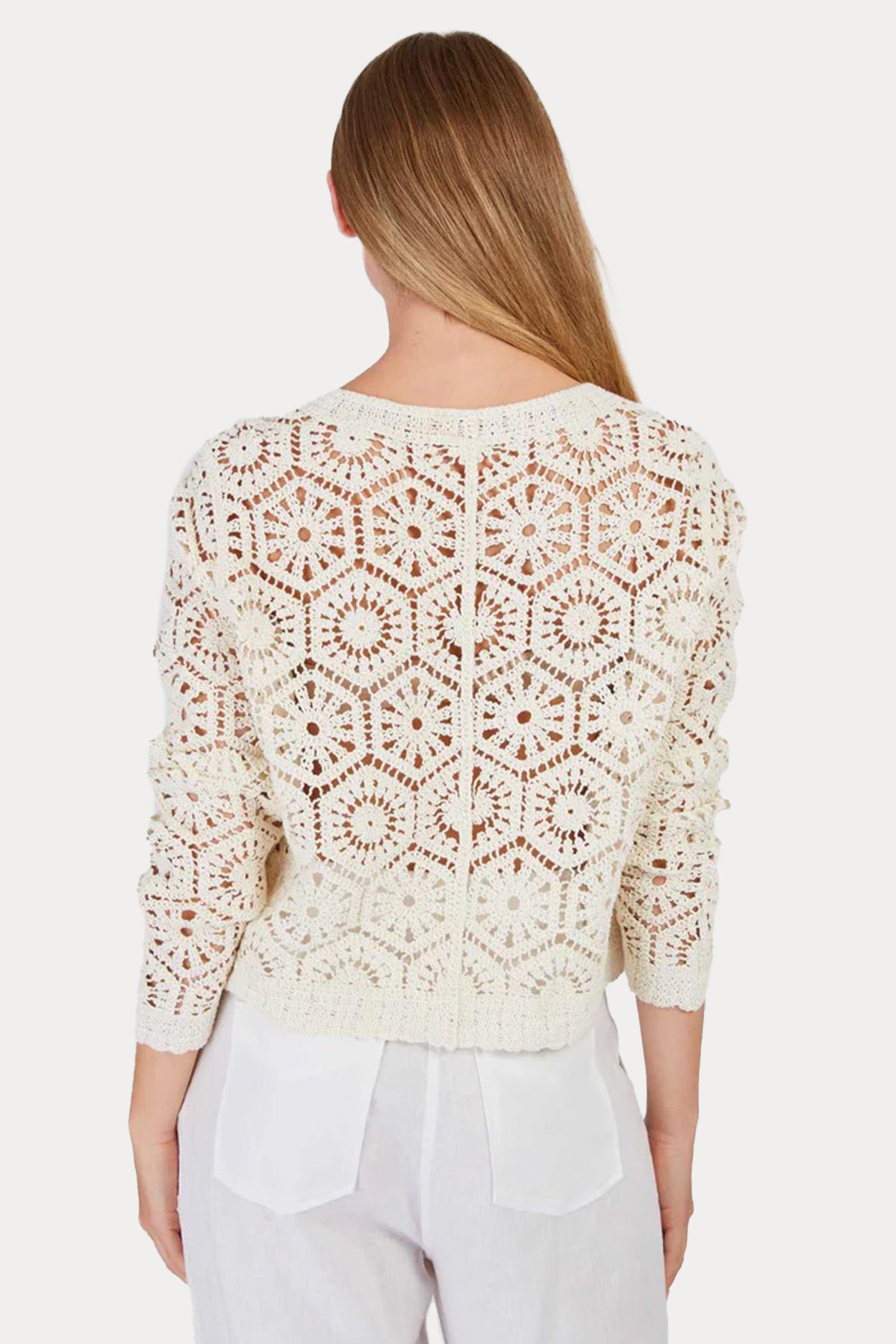 Rene Derhy Filou Relaxed Fit Lazer Kesim Örgü Triko Ceket