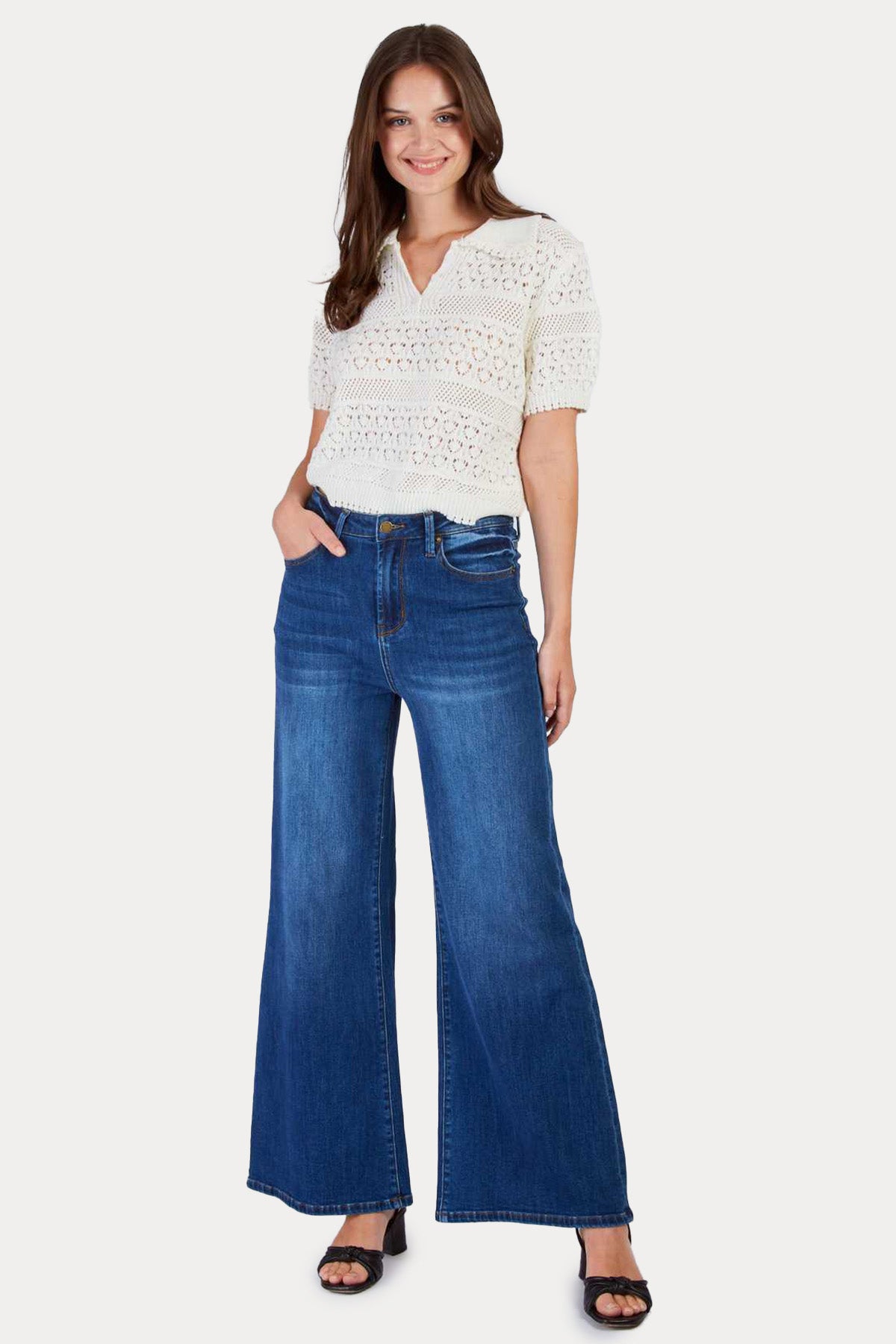 Rene Derhy Elisabeth Straight Fit Crop Örgü Triko