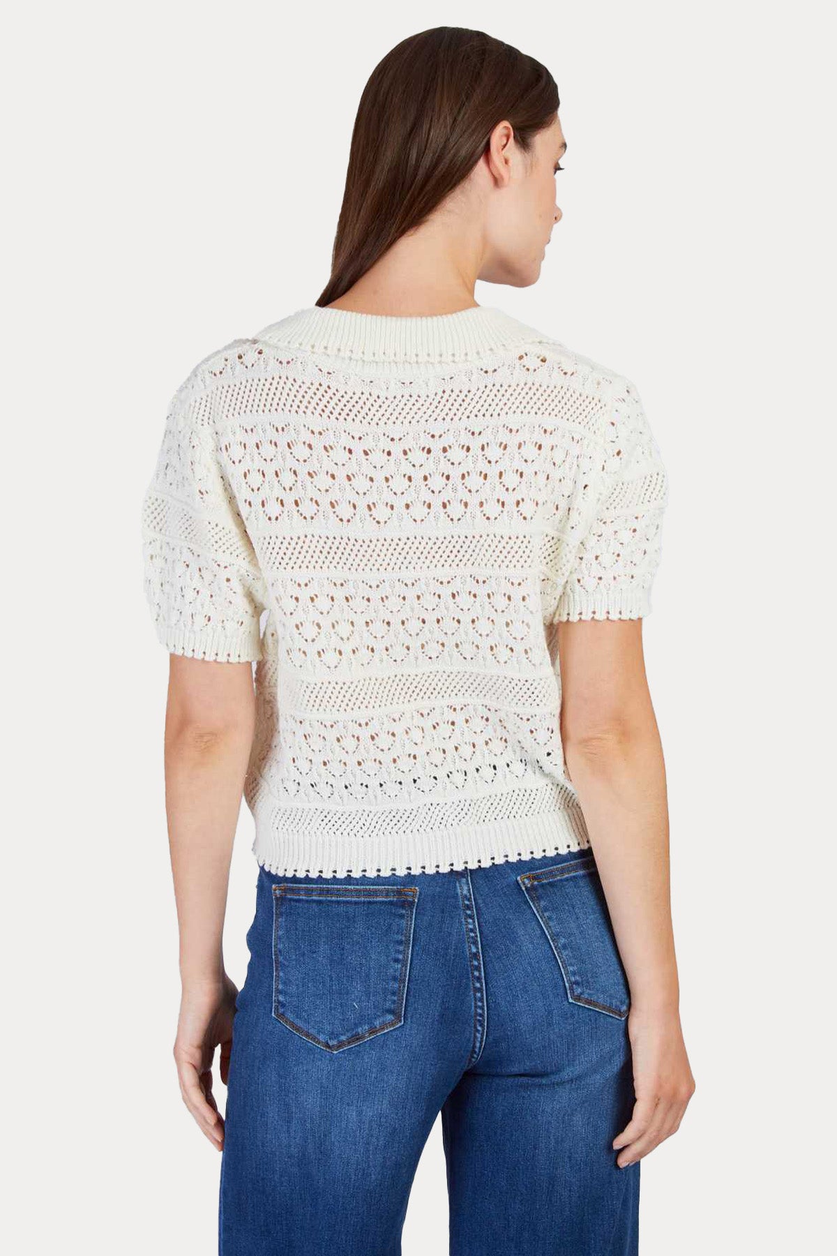 Rene Derhy Elisabeth Straight Fit Crop Örgü Triko